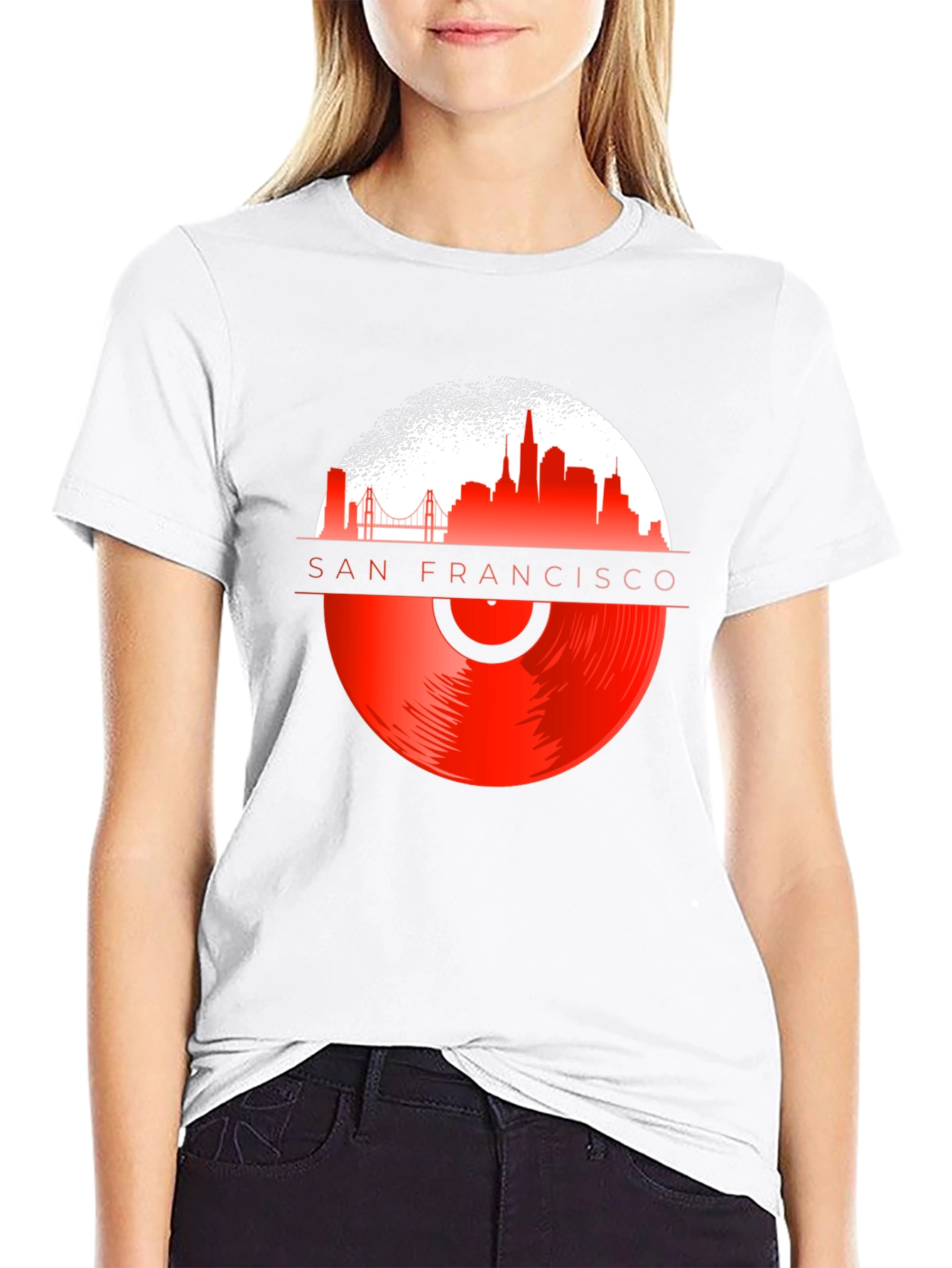 San Francisco Vinyl Record T-Shirt