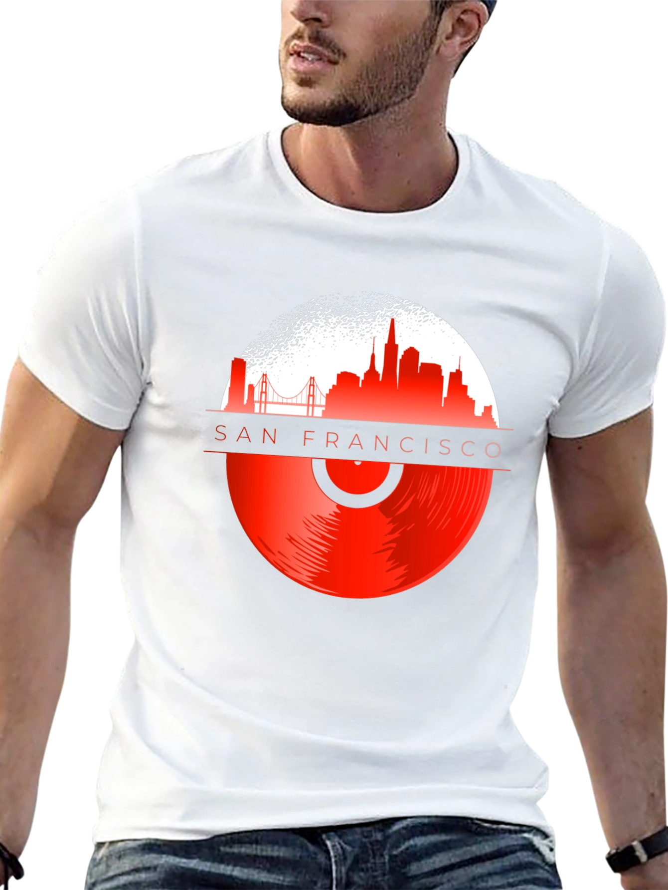 San Francisco Vinyl Record T-Shirt