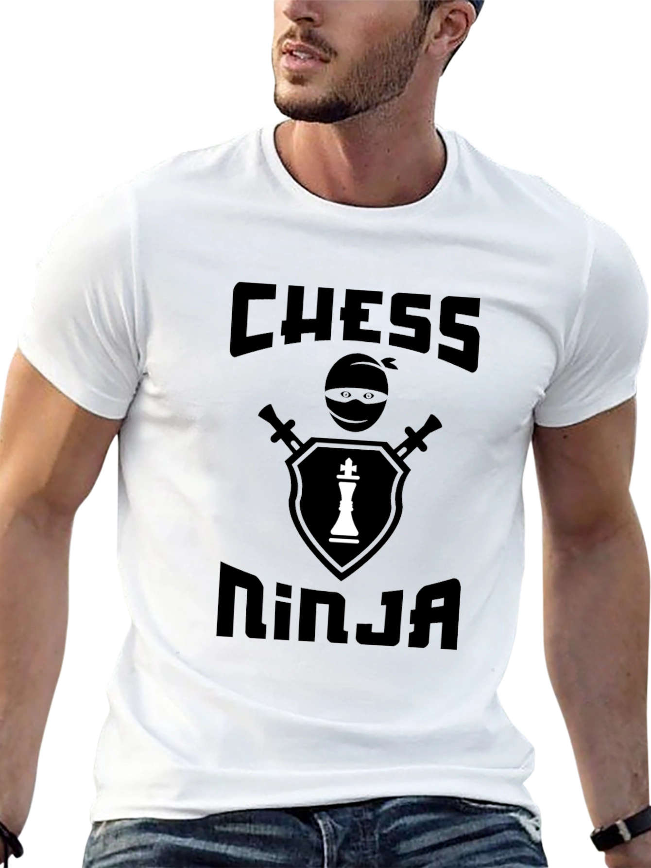 Chess Ninja T-Shirt - Black Graphic Tee