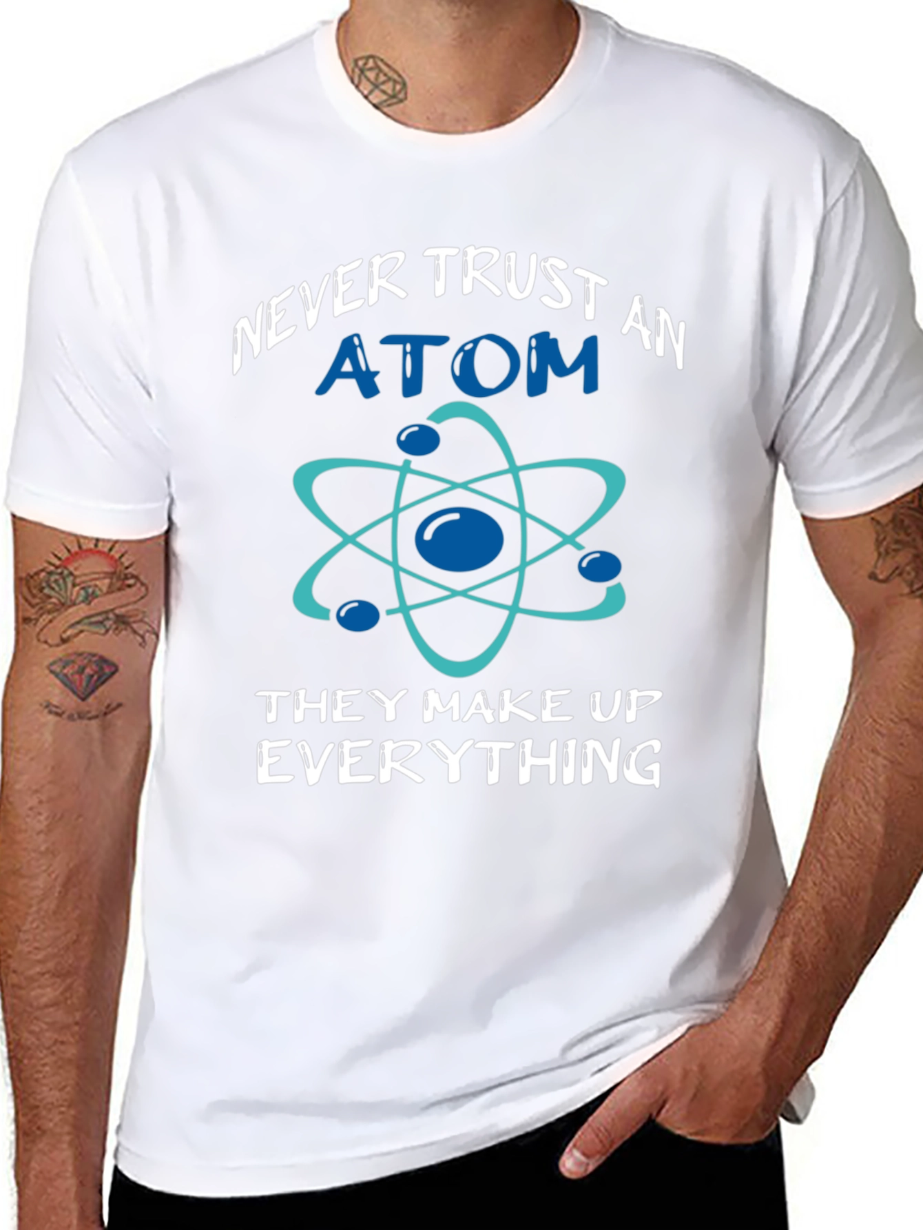 Never Trust Atom Graphic Tee