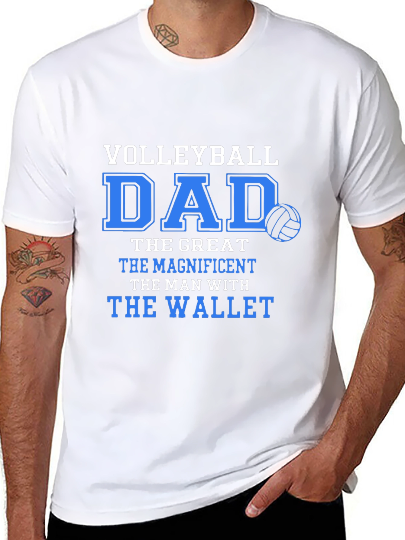 Volleyball Dad Graphic T-Shirt