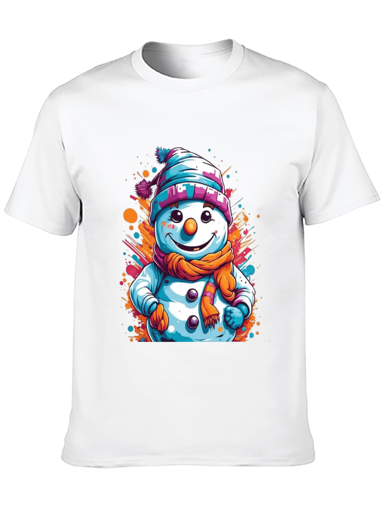 Snowman Graphic Tee - Festive Holiday Style