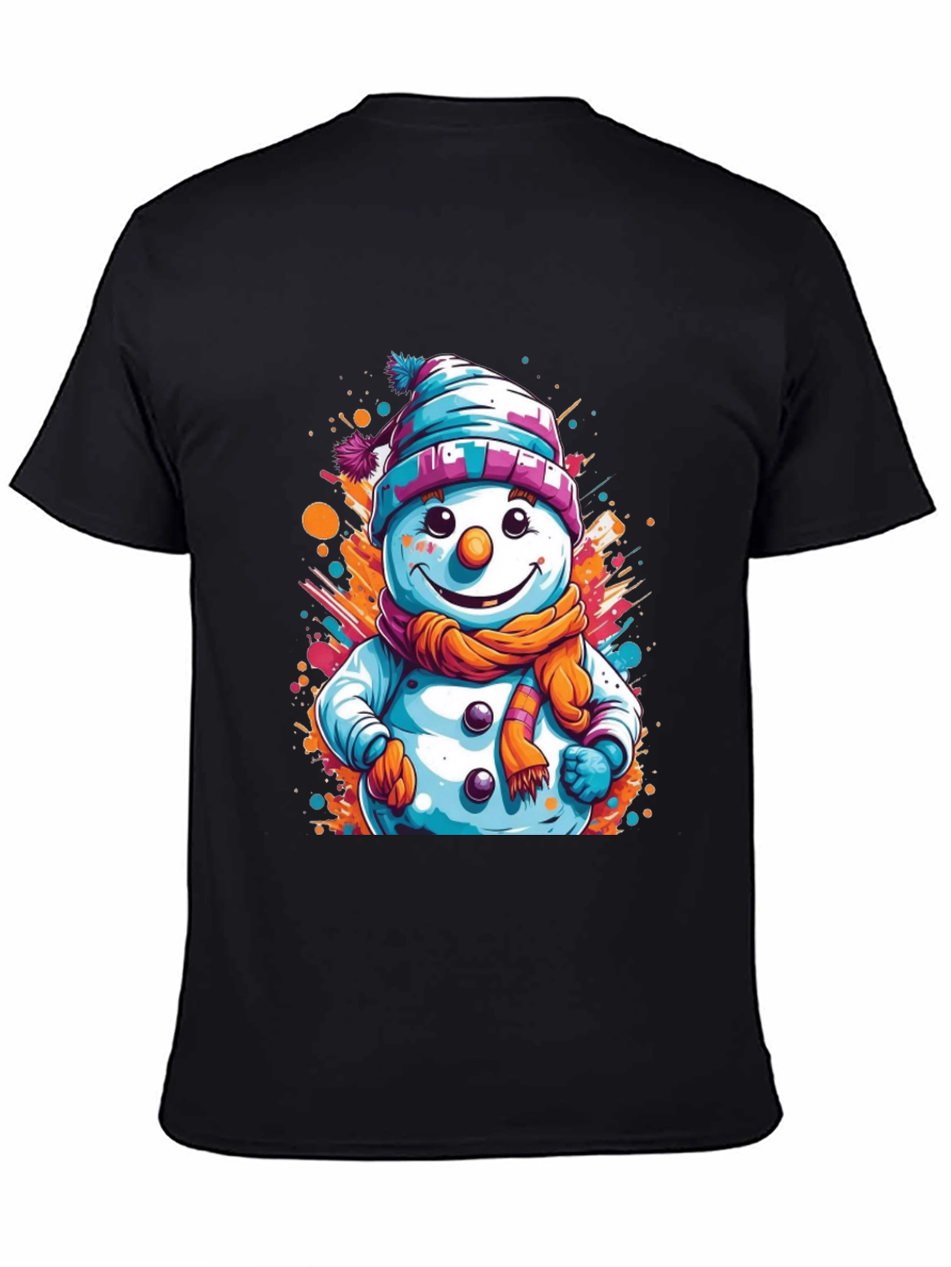 Snowman Graphic Tee - Festive Holiday Style