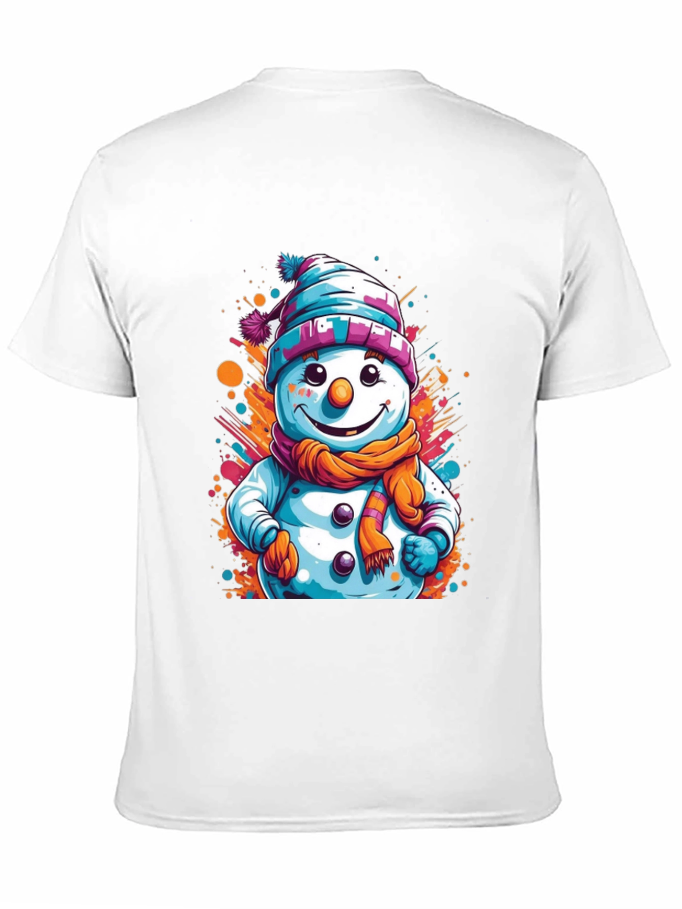 Snowman Graphic Tee - Festive Holiday Style