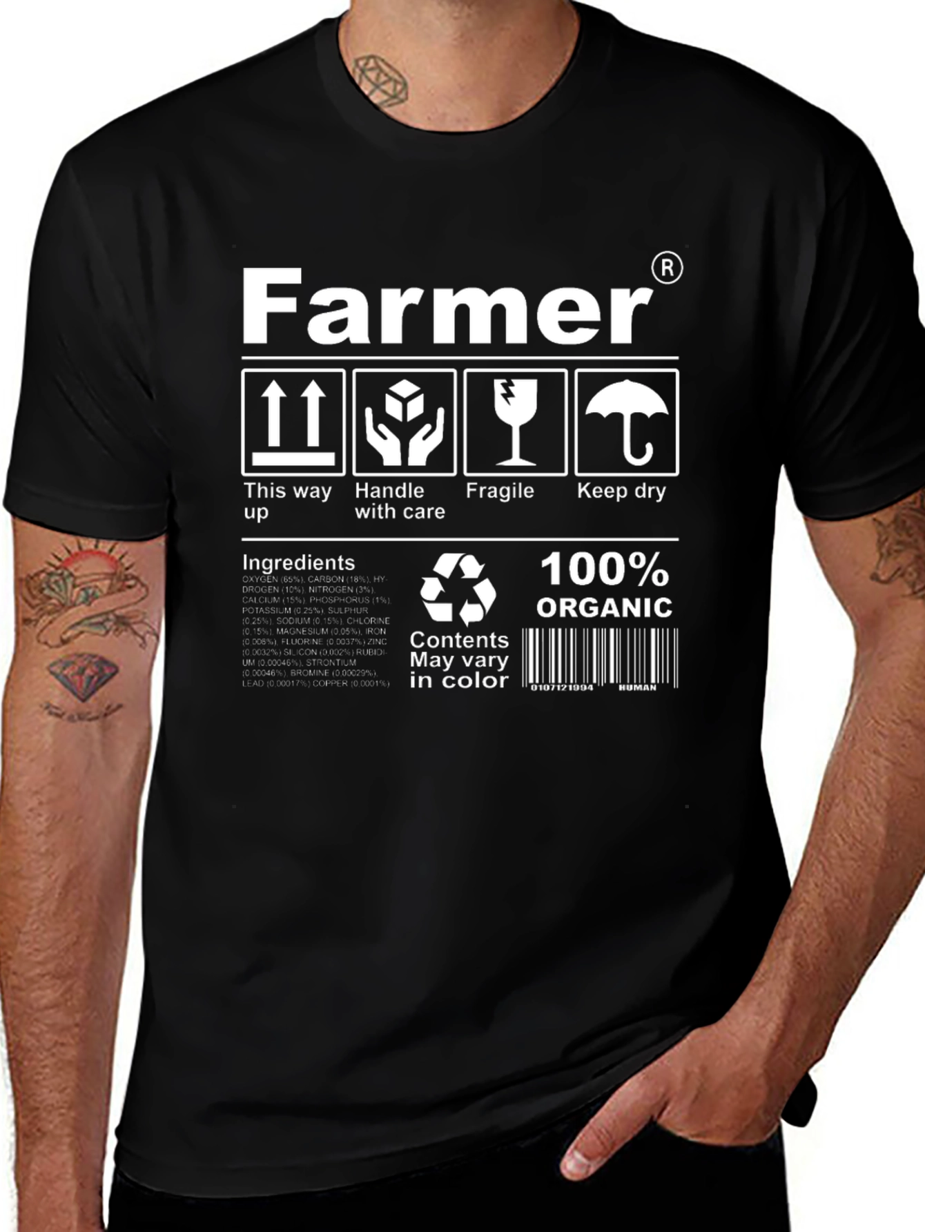 Farmer Organic T-Shirt | Novelty Farming Tee