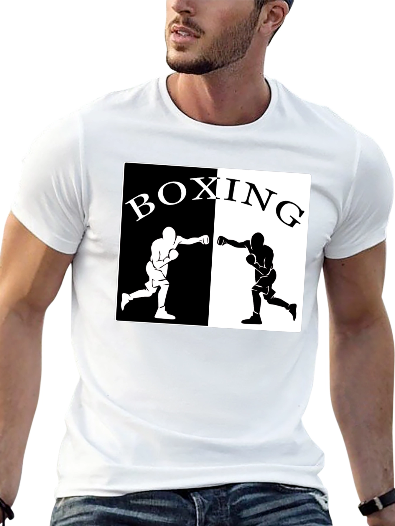 Boxing Graphic Tee - Black