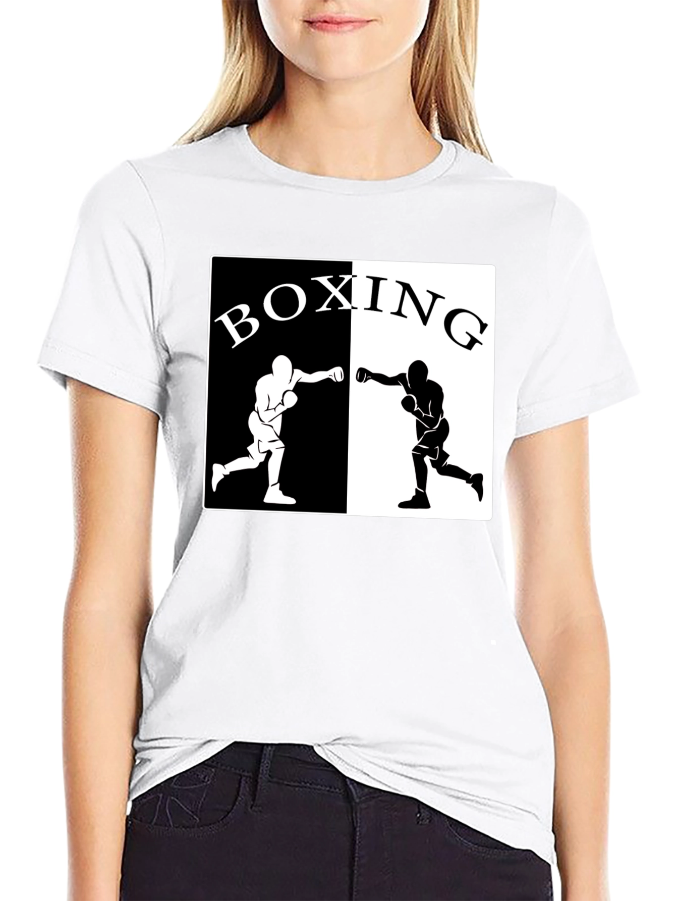Boxing Graphic Tee - Black