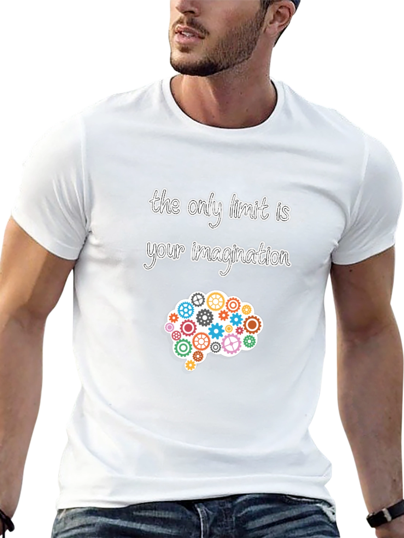 Inspire Imagination T-Shirt - Gear Brain Design