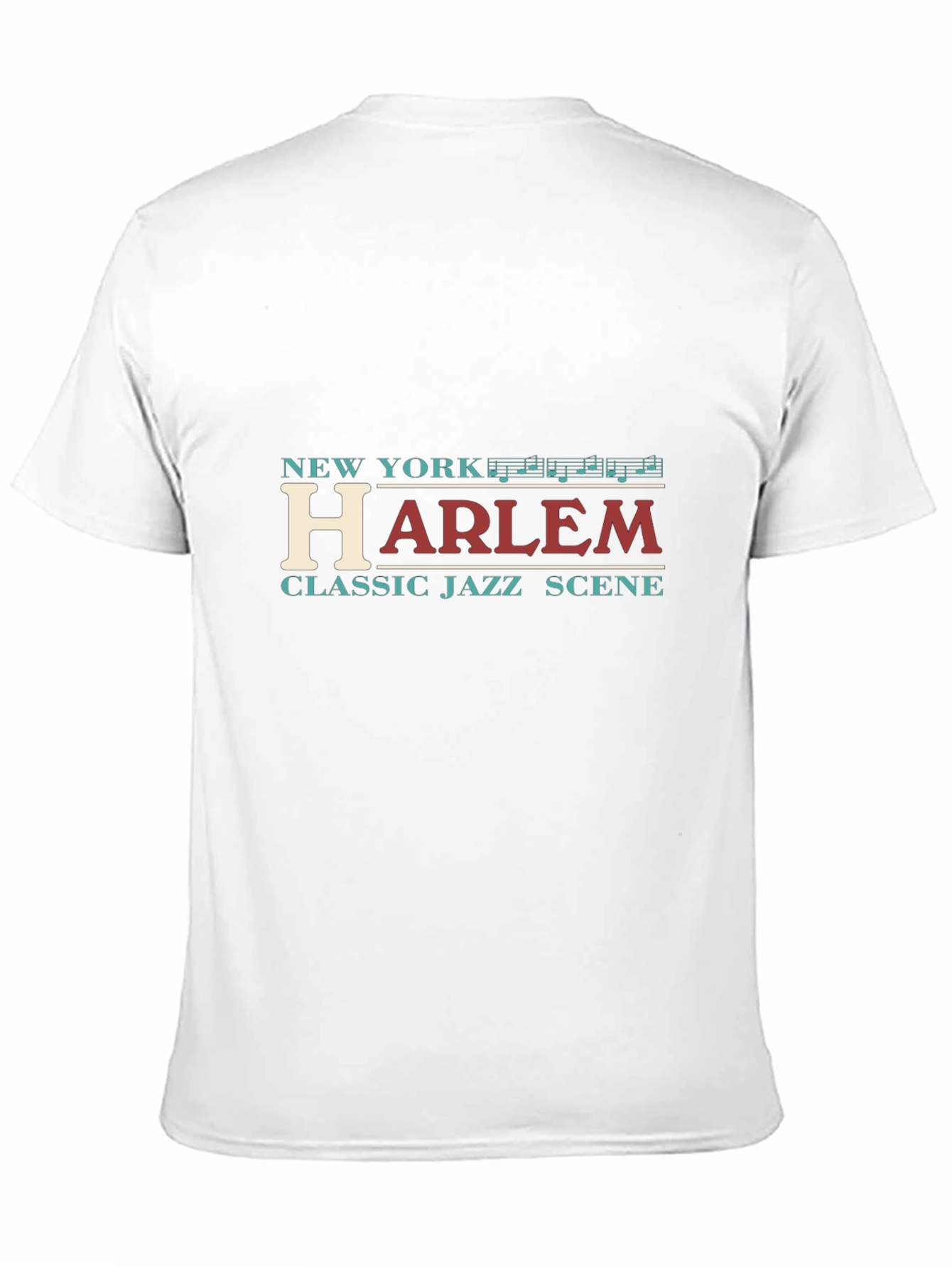 New York Harlem Jazz Scene Black Tee Shirt