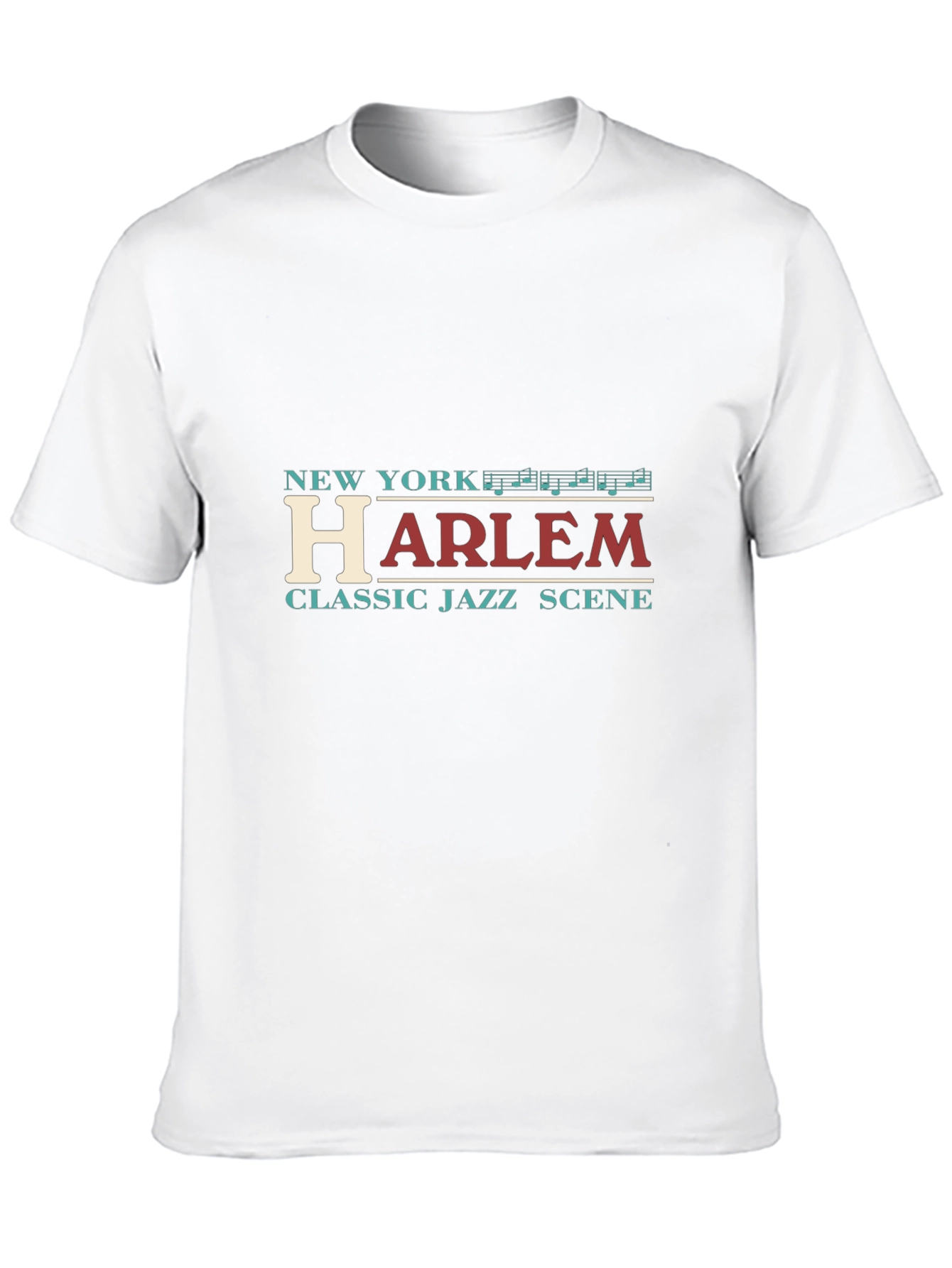 New York Harlem Jazz Scene Black Tee Shirt