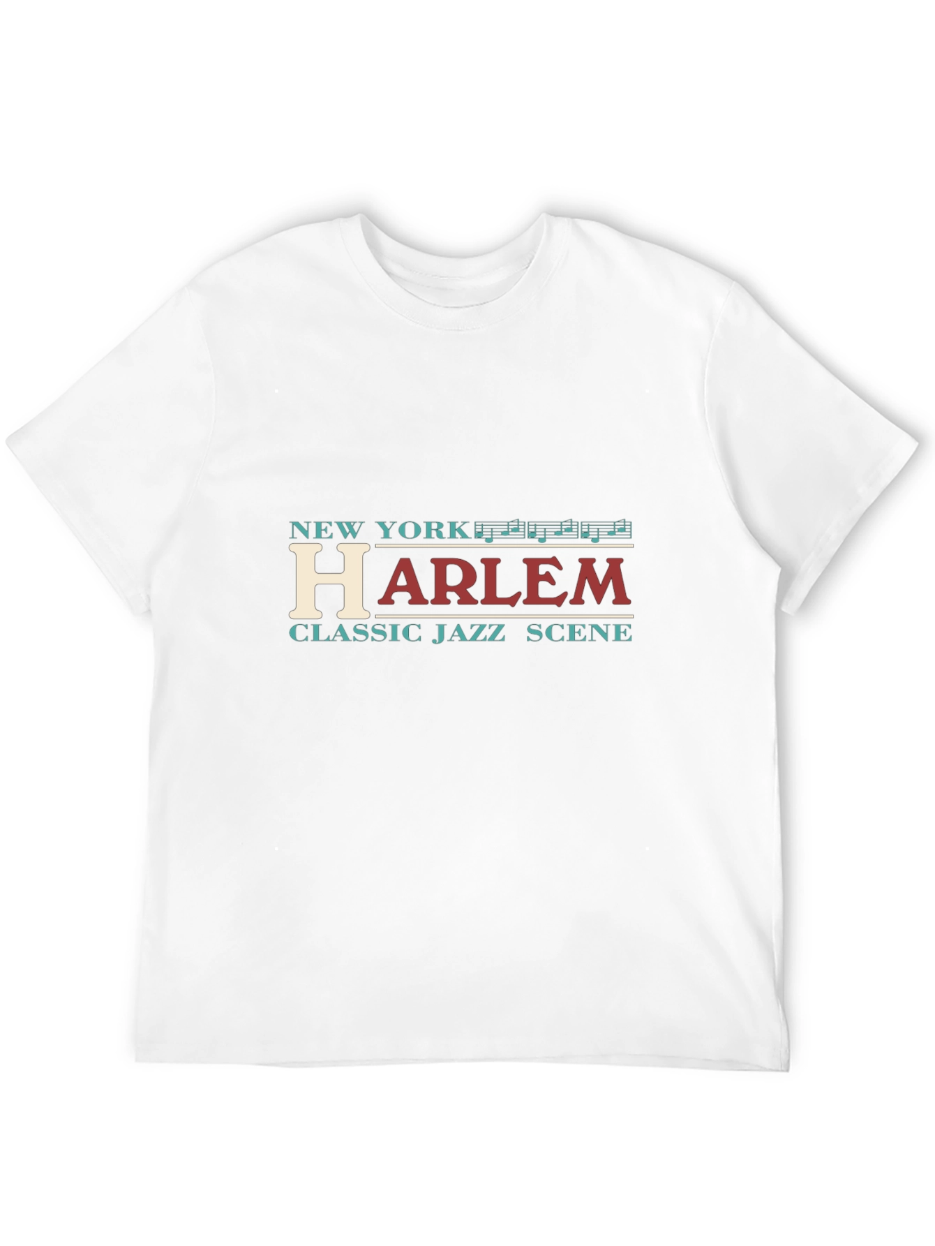 New York Harlem Jazz Scene Black Tee Shirt