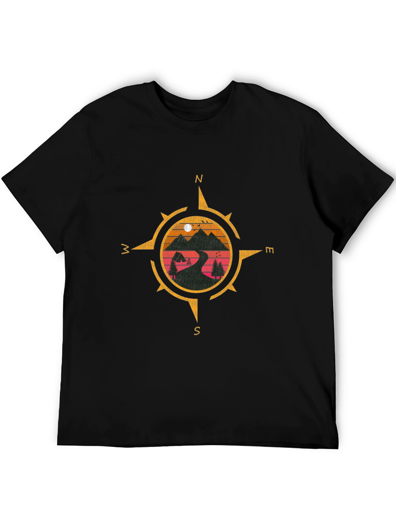 Compass Graphic T-Shirt - Adventure Awaits