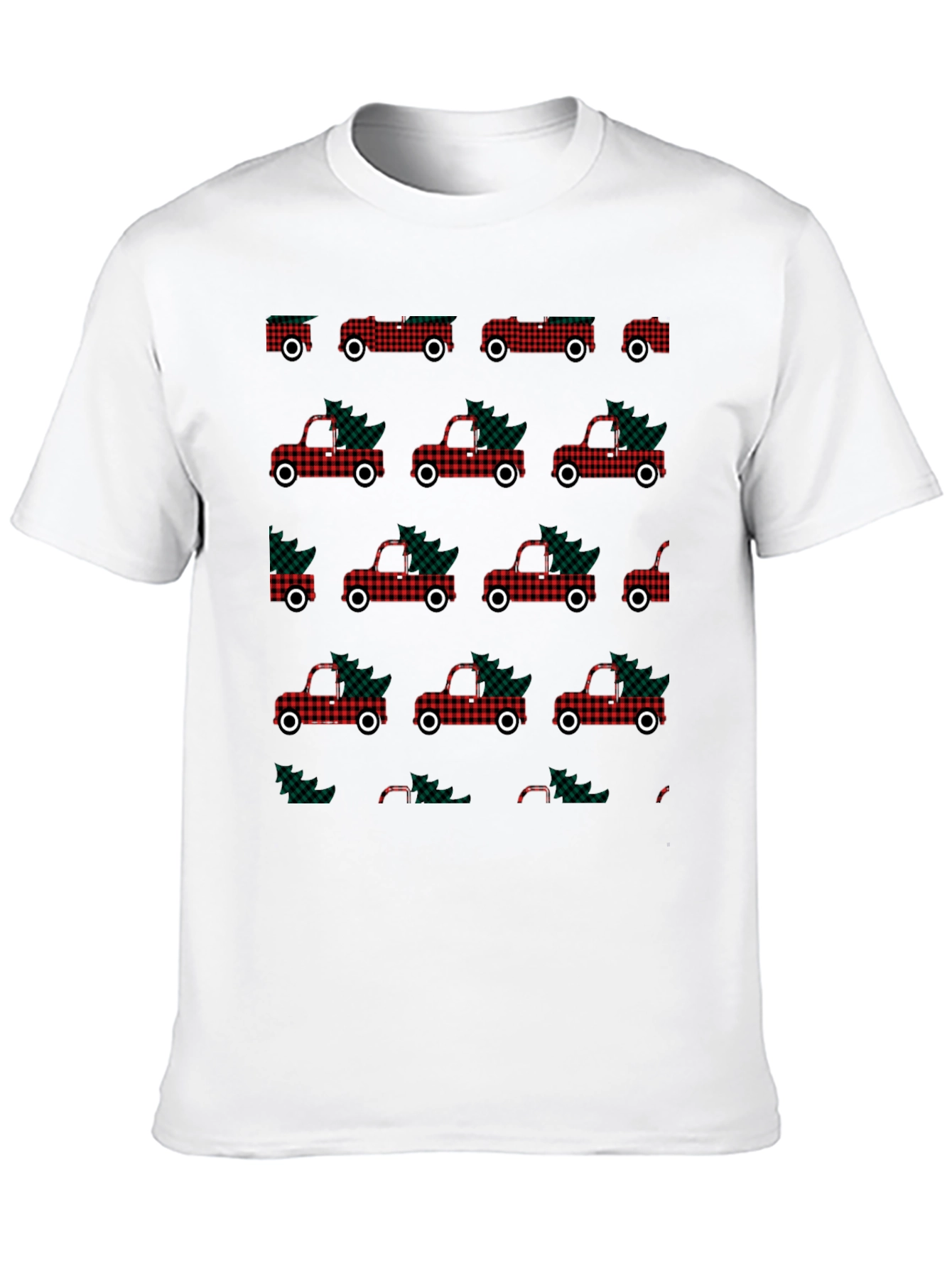 Buffalo Plaid Christmas Truck T-Shirt