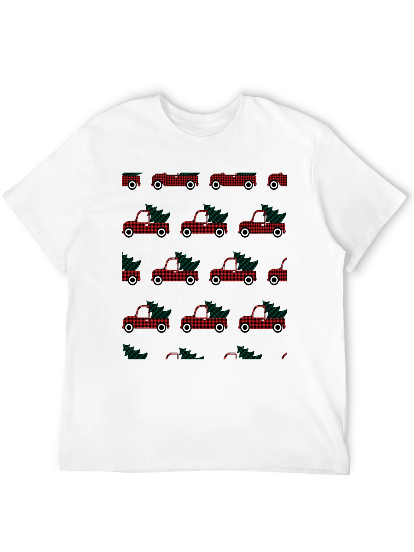 Buffalo Plaid Christmas Truck T-Shirt