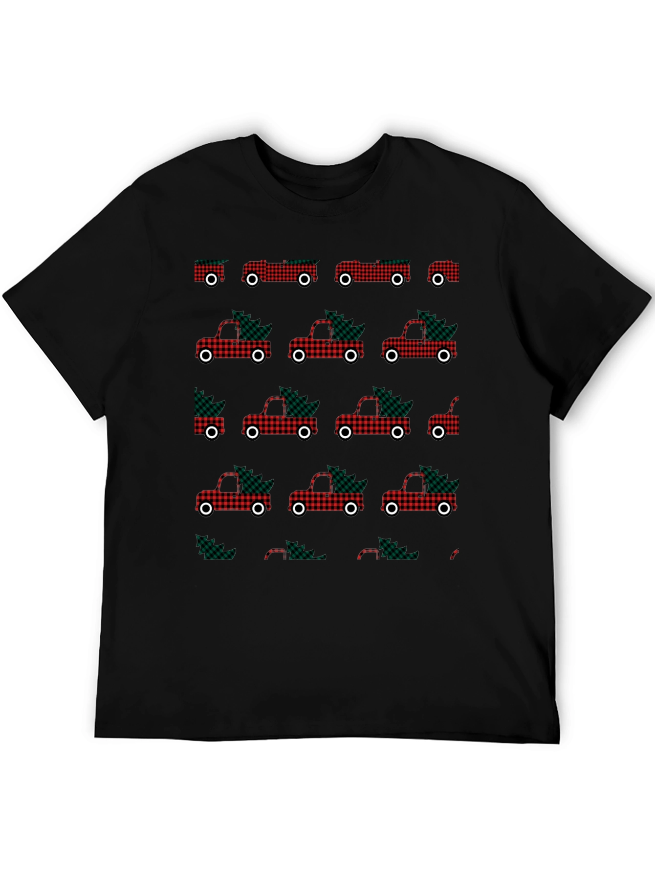 Buffalo Plaid Christmas Truck T-Shirt