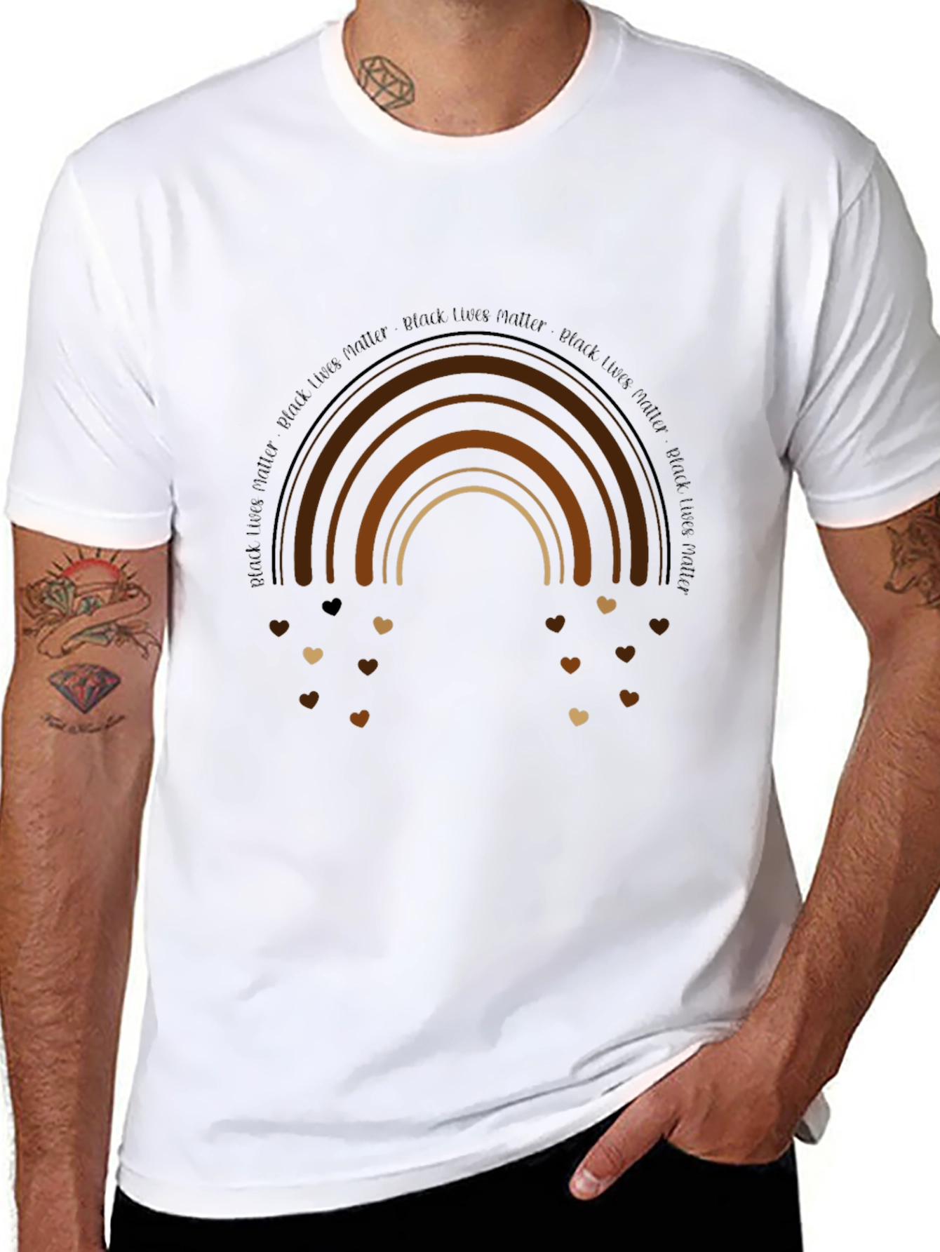 Black Lives Matter Rainbow Graphic Tee