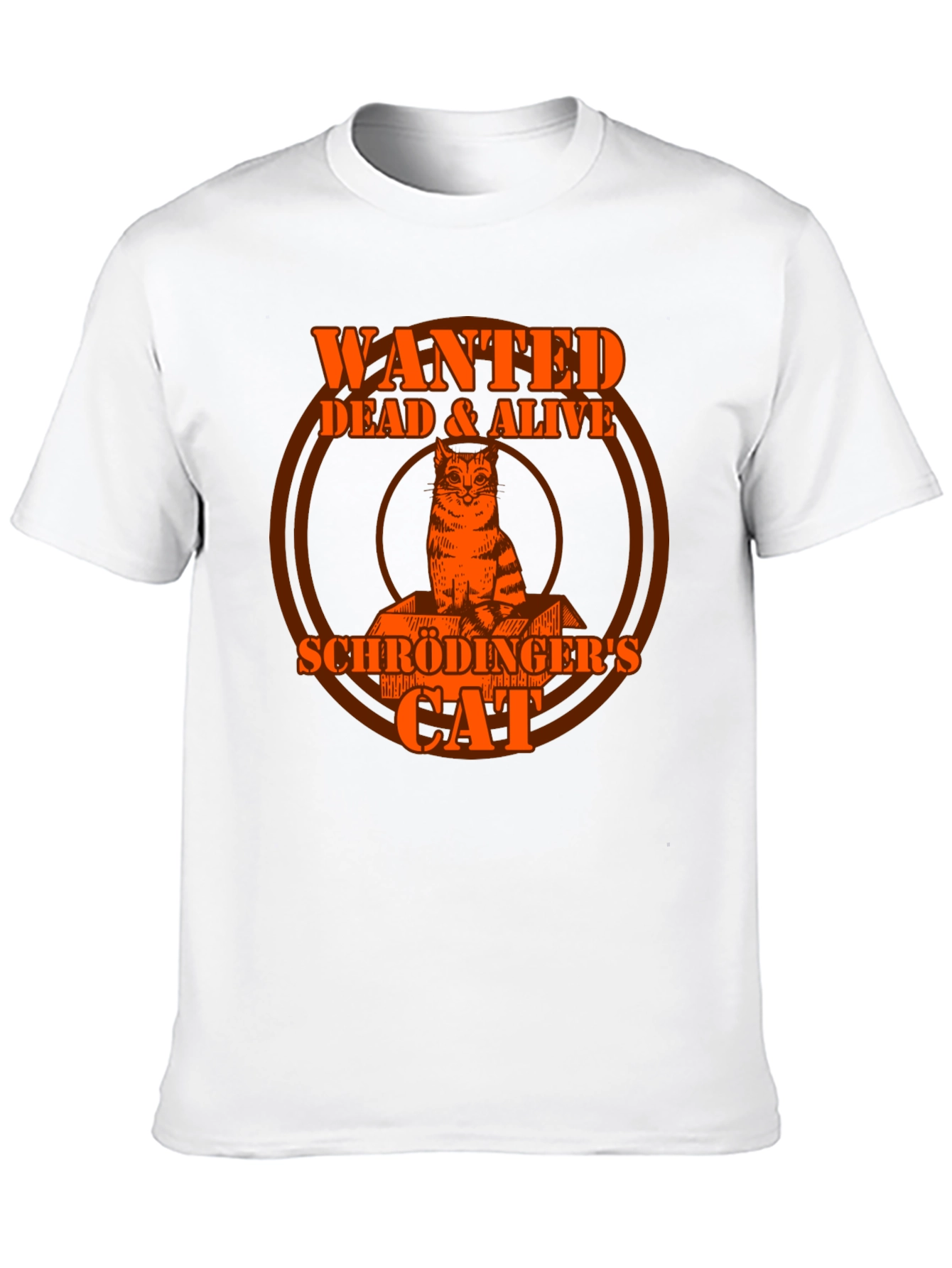 Schrödingers Cat Wanted Dead & Alive Graphic T-Shirt