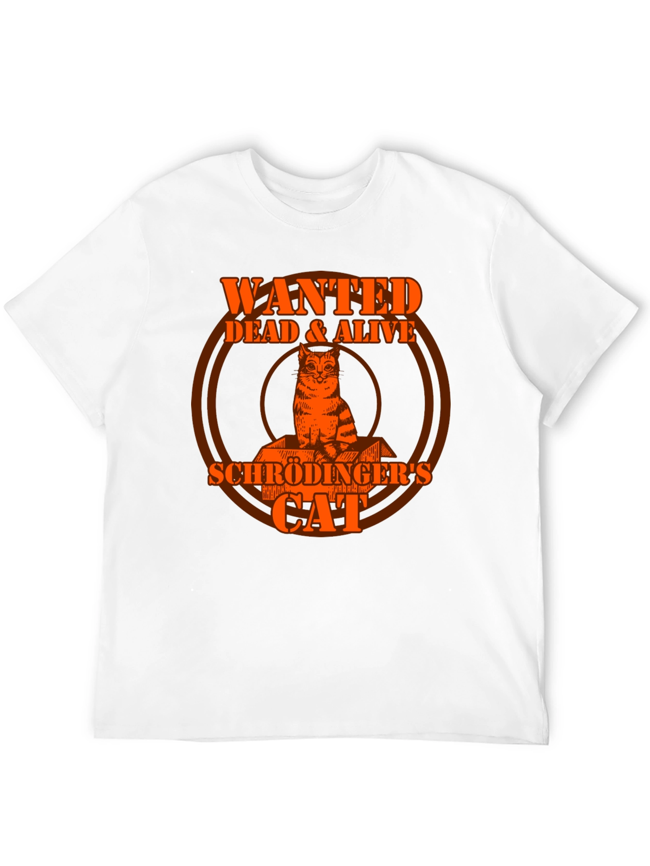 Schrödingers Cat Wanted Dead & Alive Graphic T-Shirt