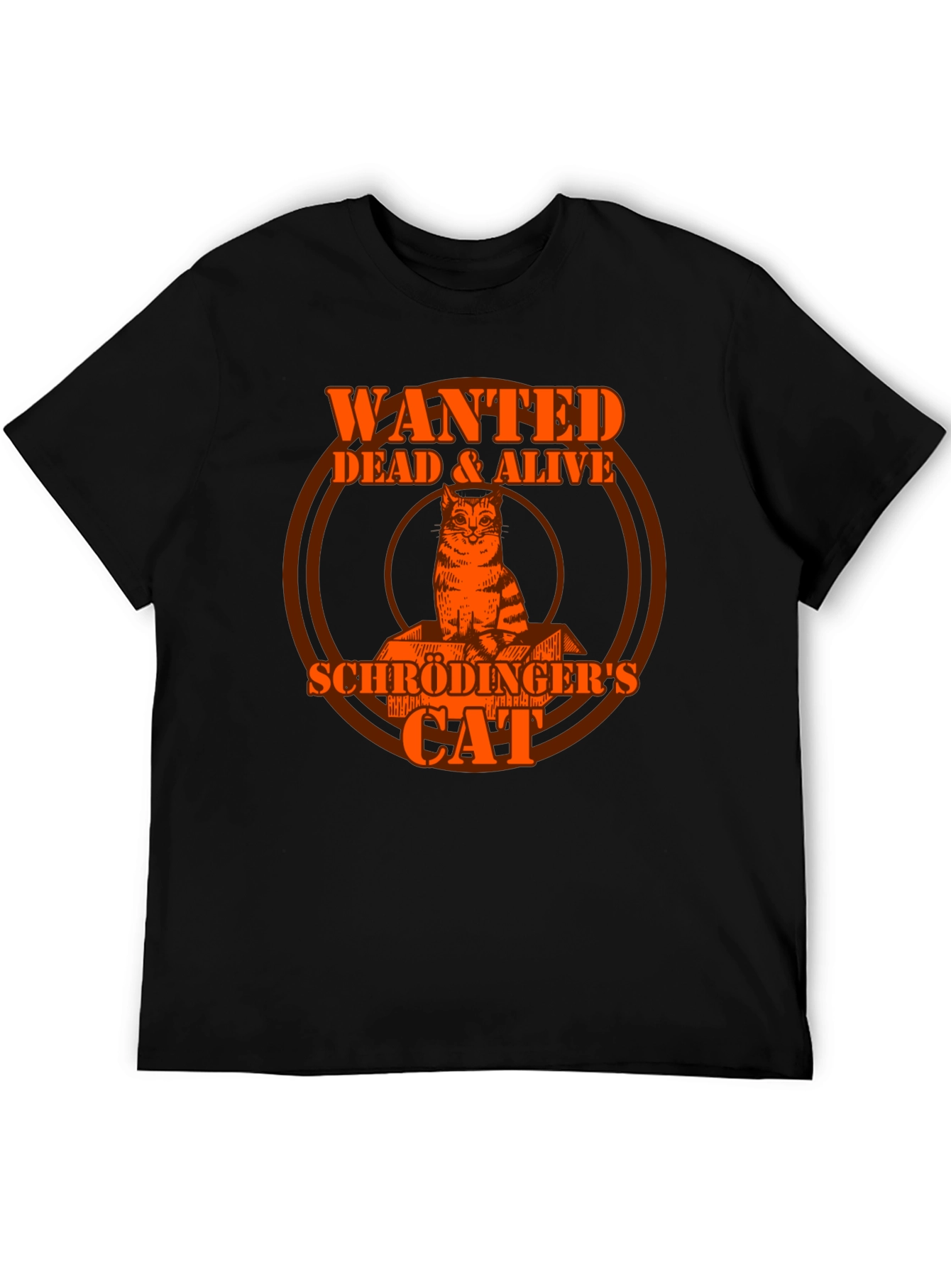 Schrödingers Cat Wanted Dead & Alive Graphic T-Shirt