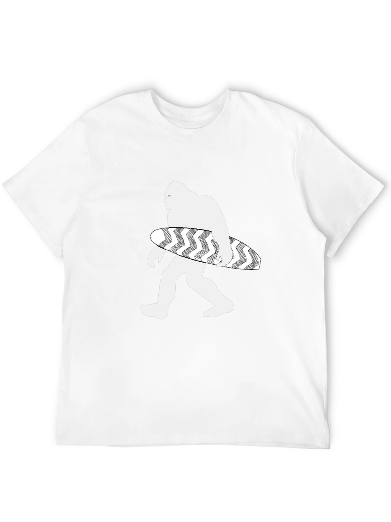 Bigfoot Surfer Graphic Tee - Black