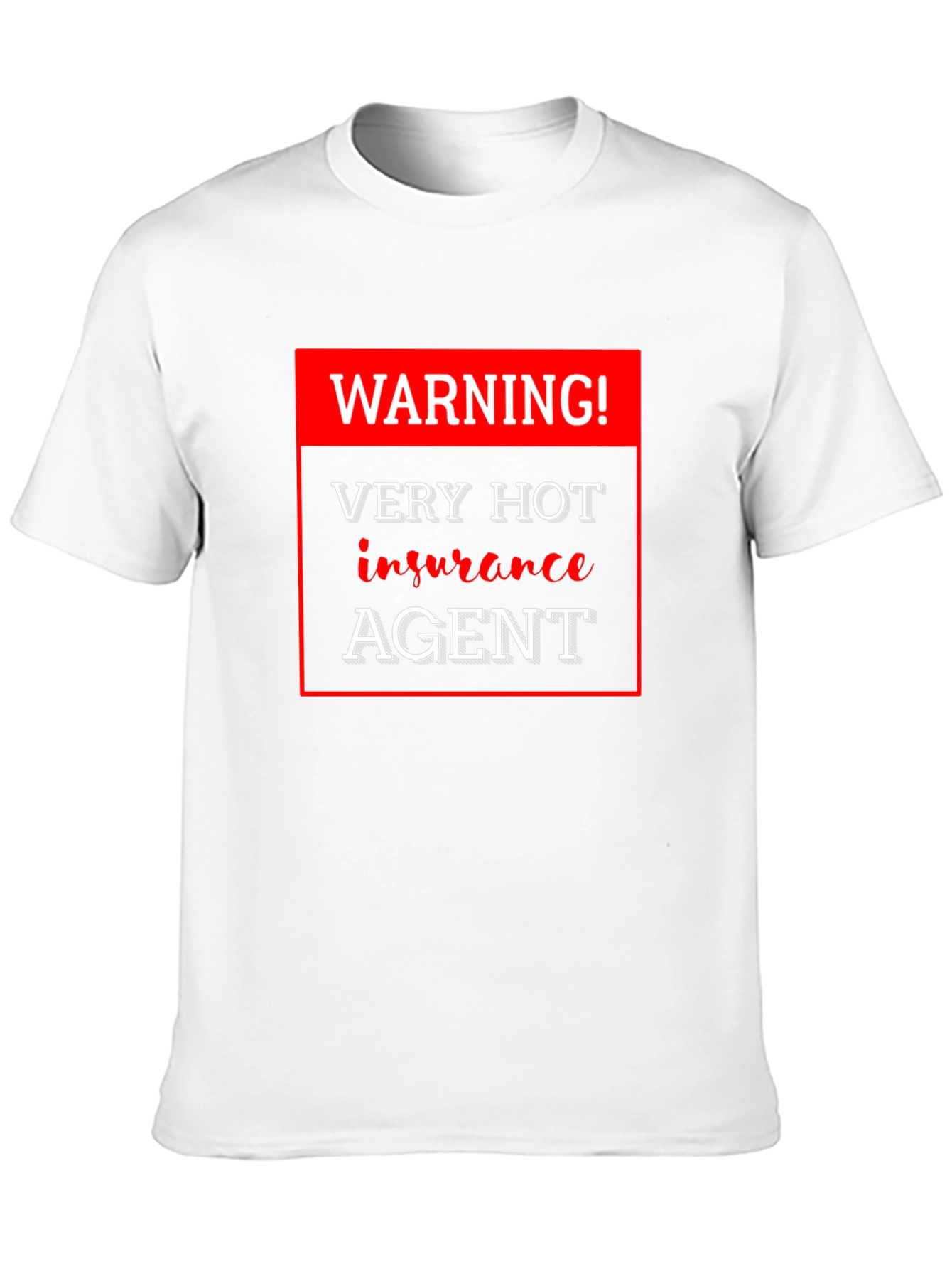 Warning! Very Hot Insurance Agent Black T-Shirt