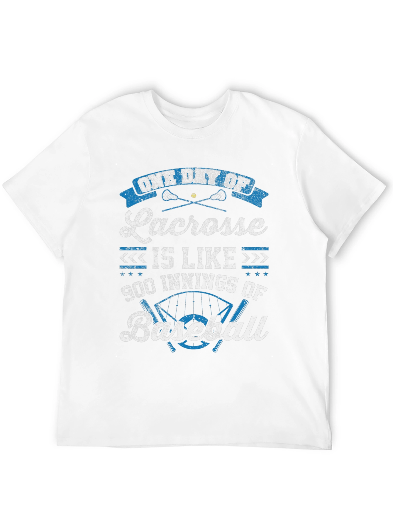 Lacrosse vs Baseball Graphic T-Shirt