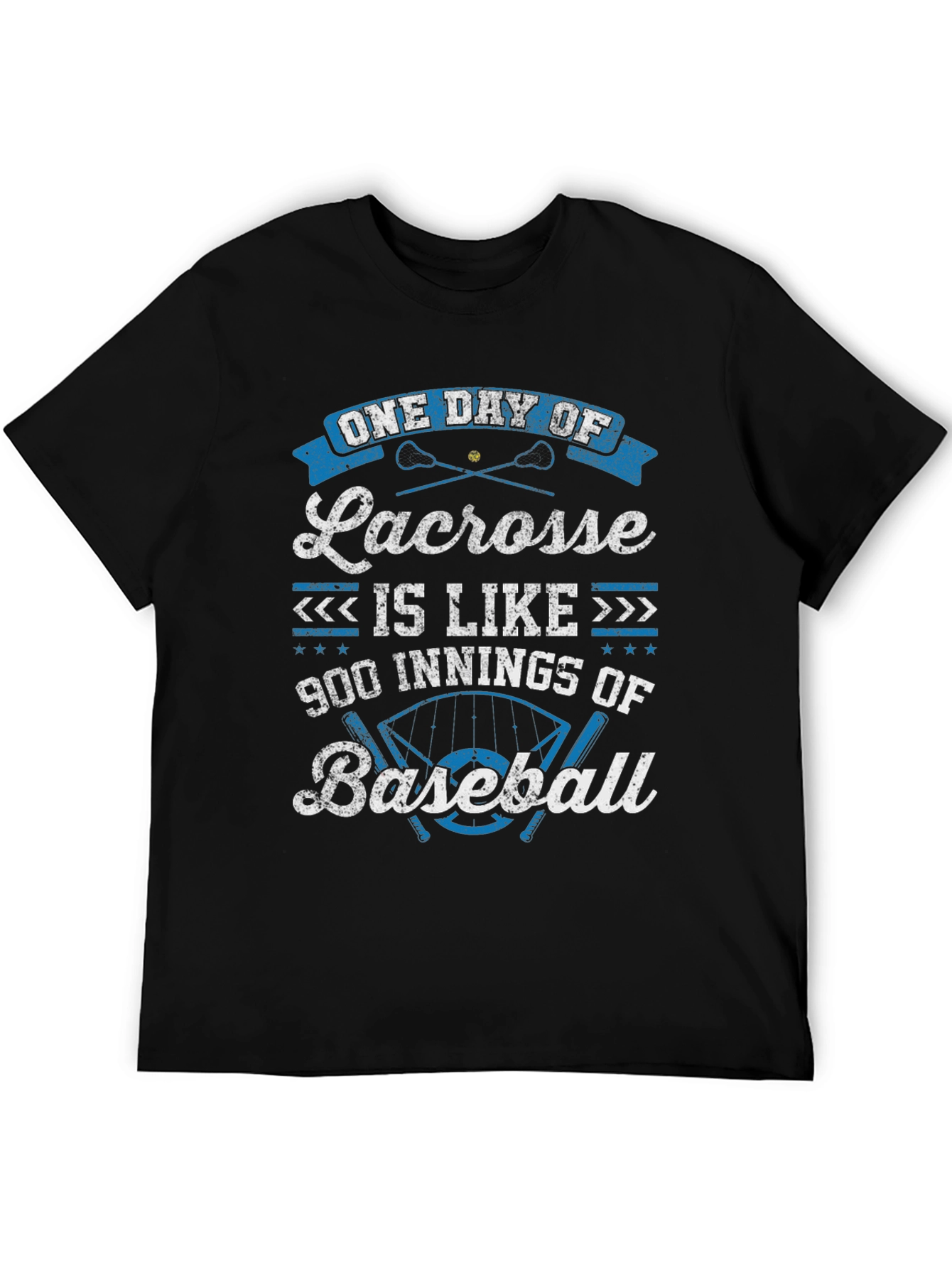 Lacrosse vs Baseball Graphic T-Shirt