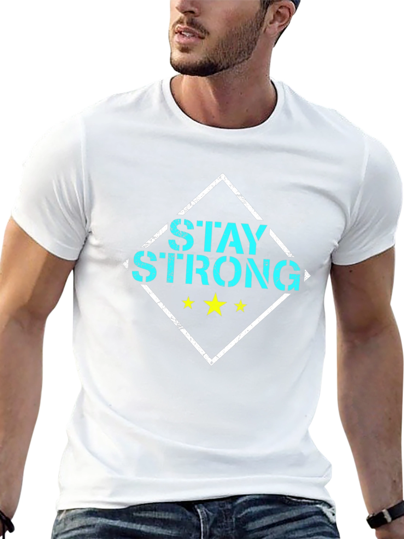 Stay Strong Graphic Tee - Black Unisex Shirt