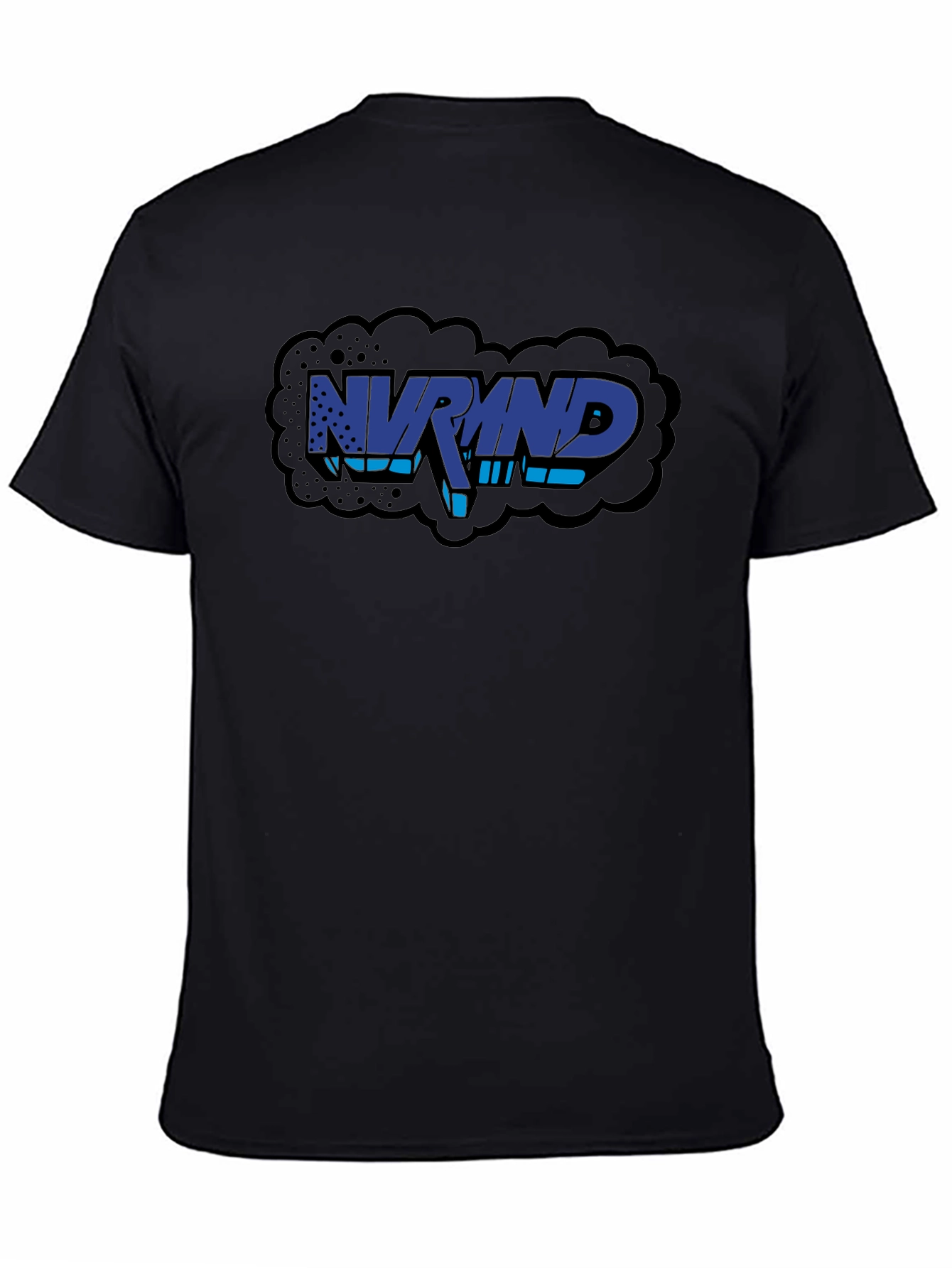 NVRMND Graphic Print T-Shirt - Black