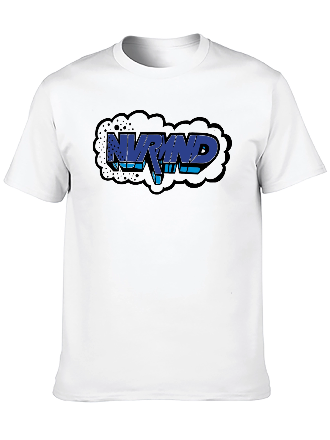 NVRMND Graphic Print T-Shirt - Black