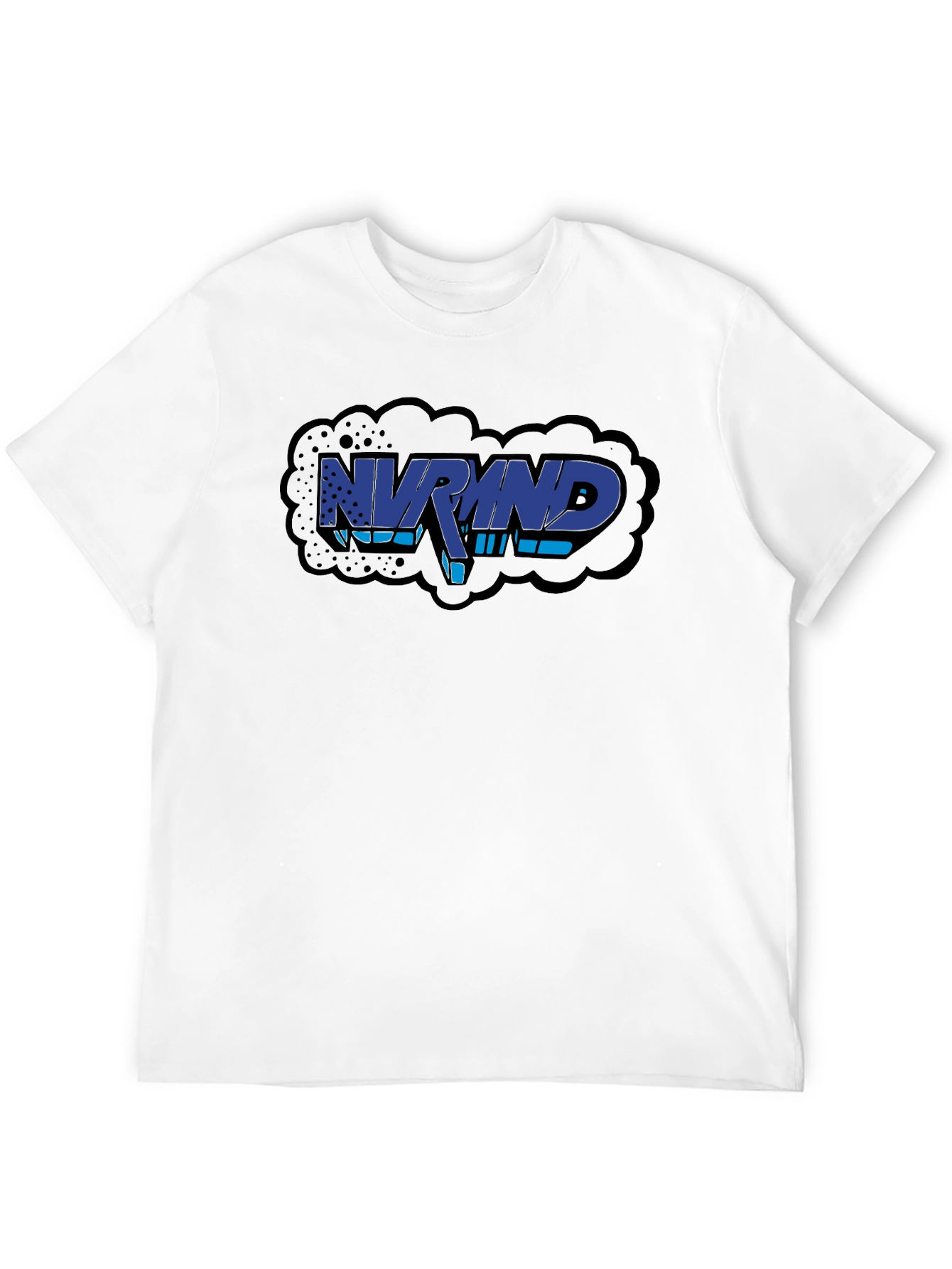NVRMND Graphic Print T-Shirt - Black