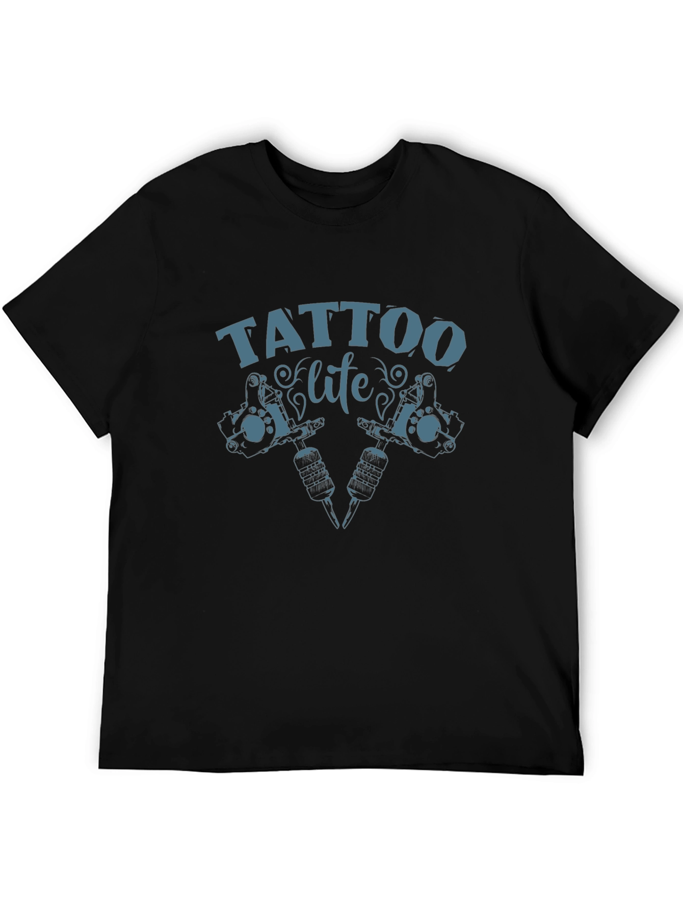 Tattoo Life Graphic Tee - Black Cotton T-Shirt