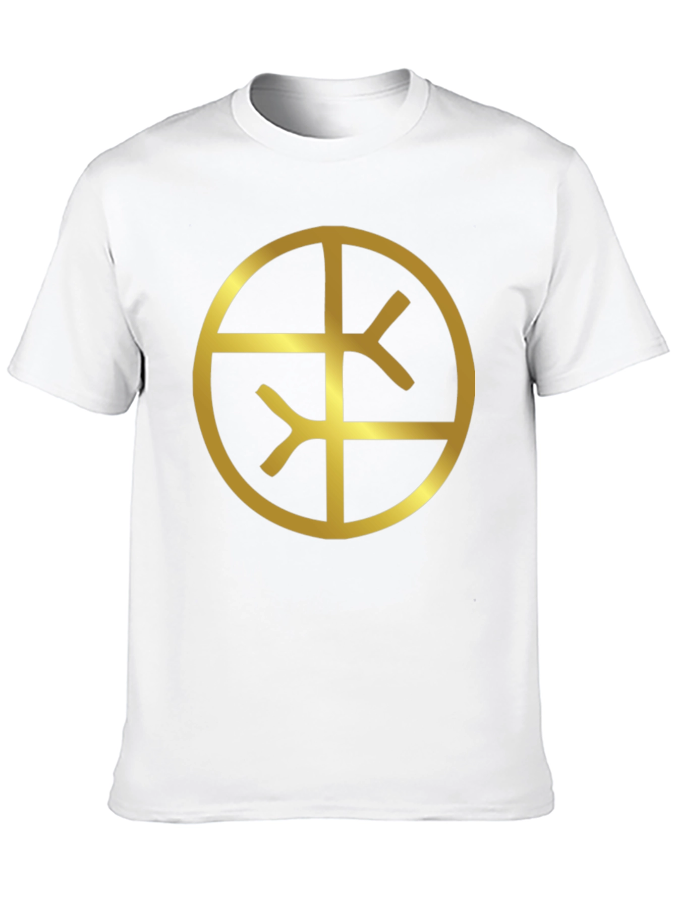 Black Tee with Gold Symbol
