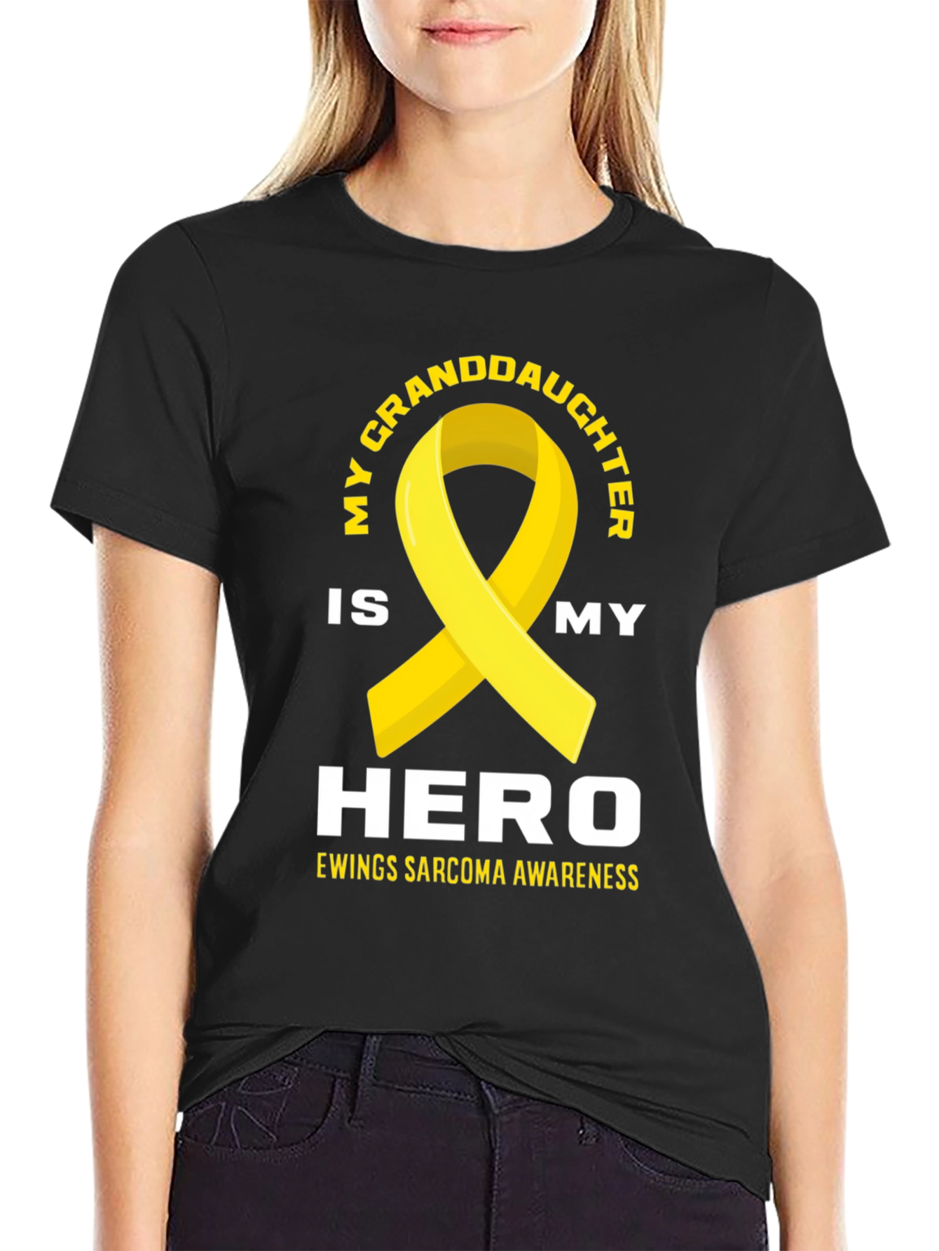 My Granddaughter is My Hero Ewing Sarcoma Awareness T-Shirt