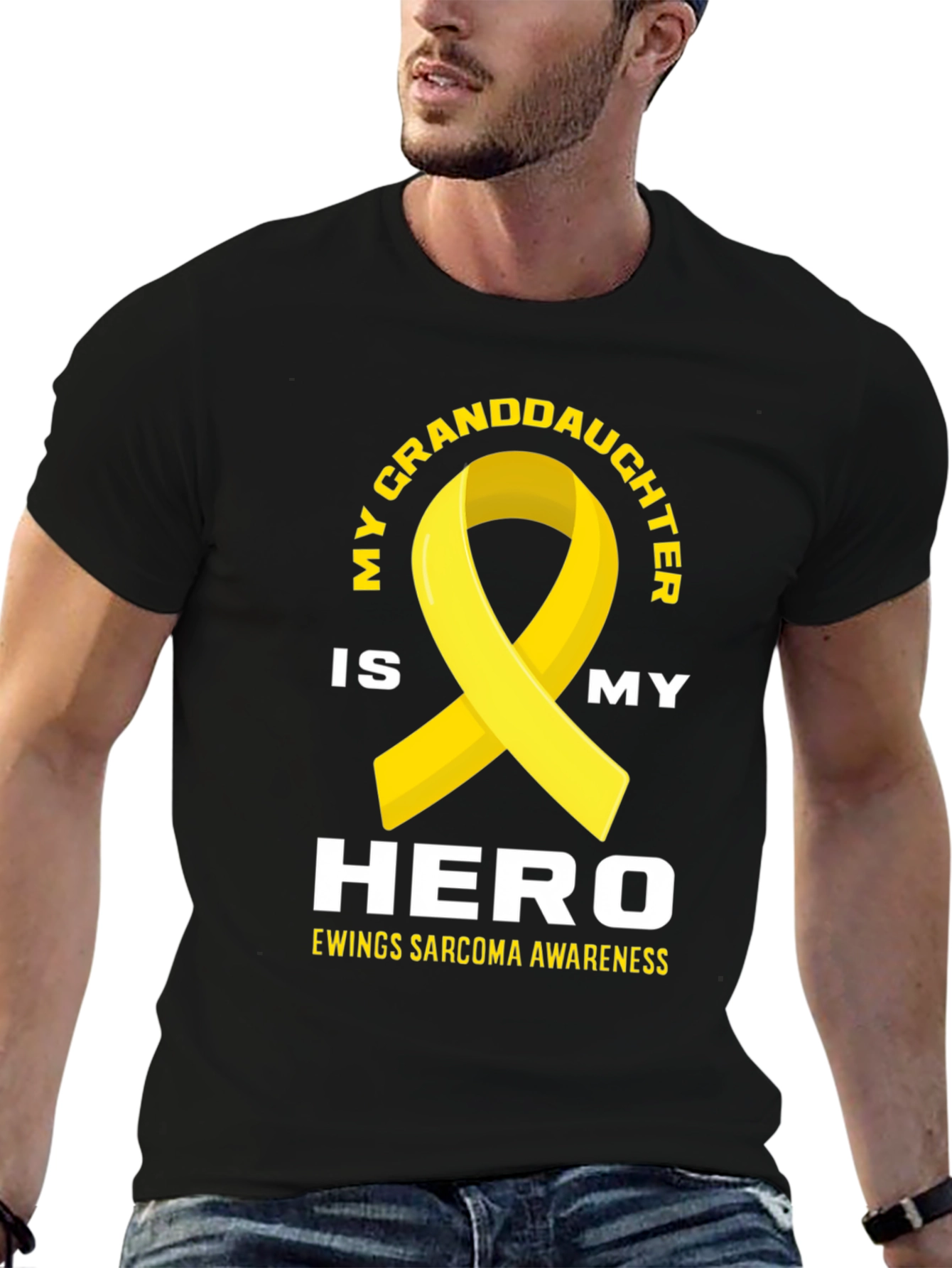 My Granddaughter is My Hero Ewing Sarcoma Awareness T-Shirt