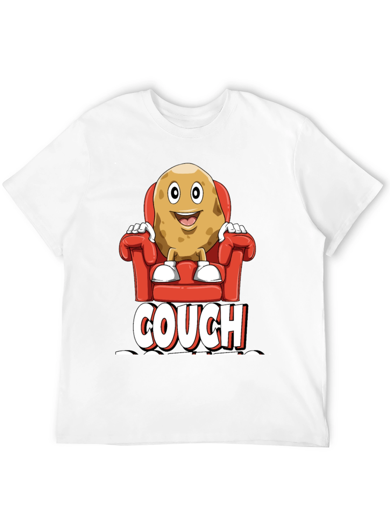 Couch Potato Graphic T-Shirt - Funny Relaxed Fit Tee