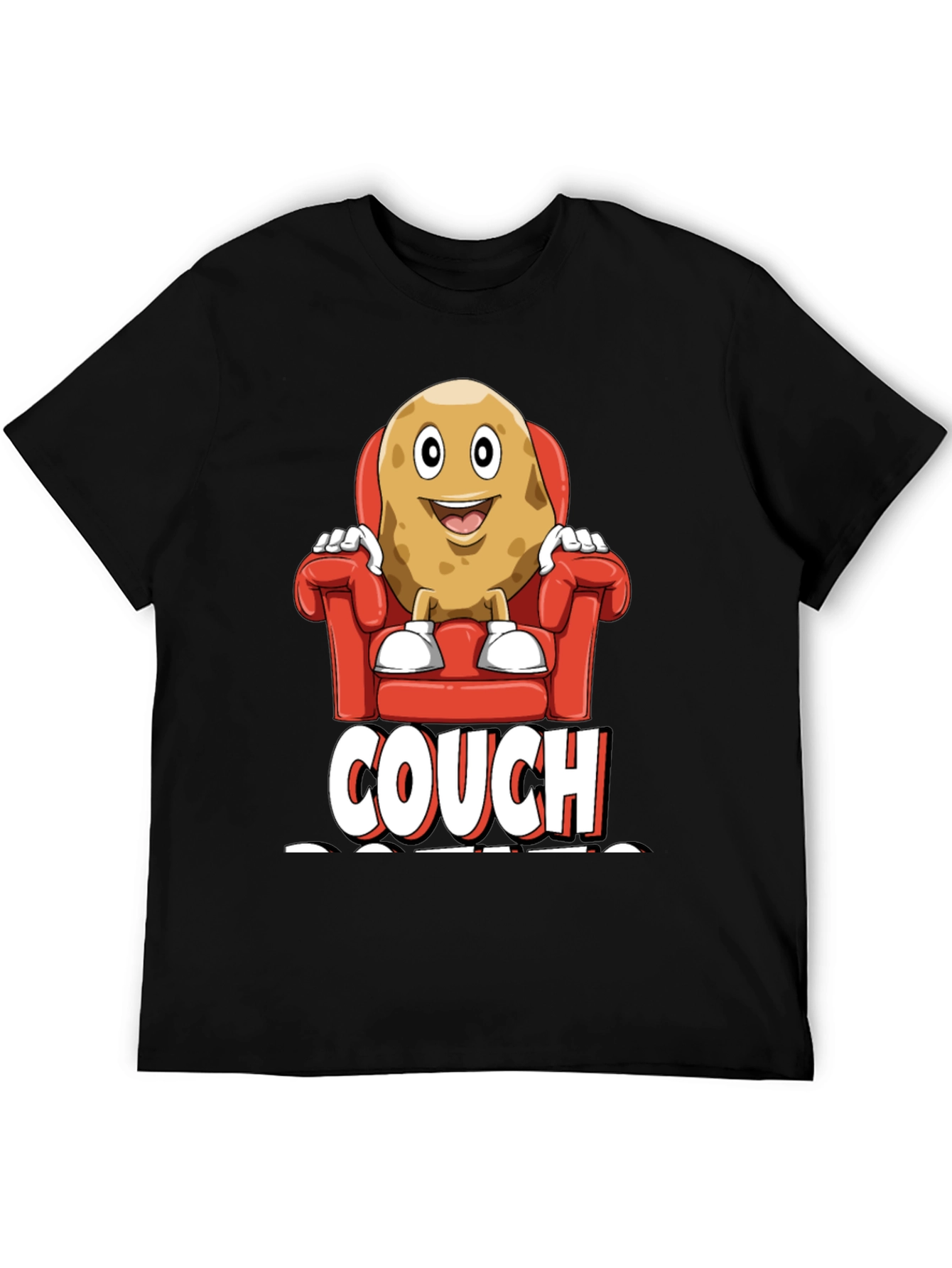 Couch Potato Graphic T-Shirt - Funny Relaxed Fit Tee