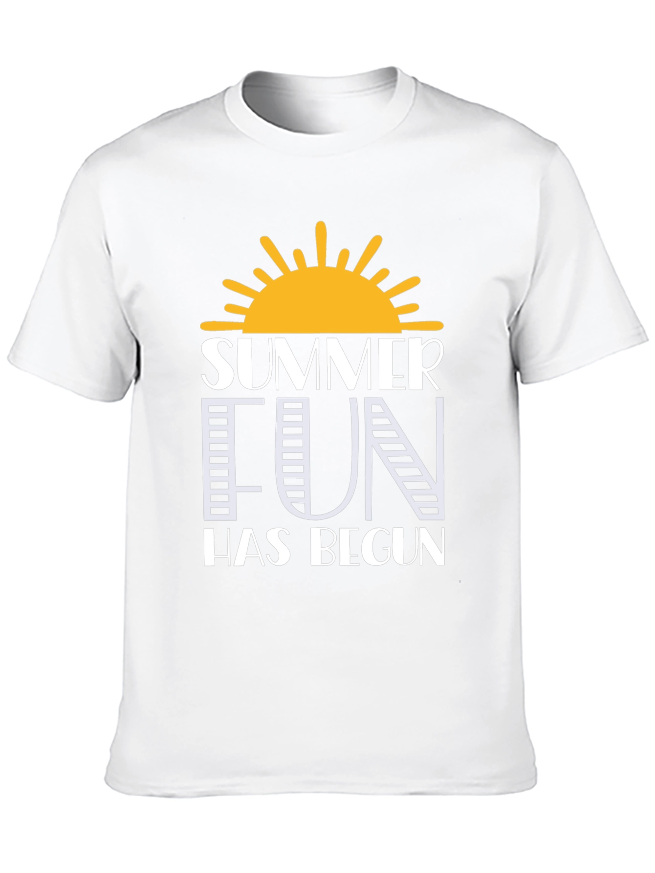 Summer Fun Graphic Tee - Black Cotton T-Shirt