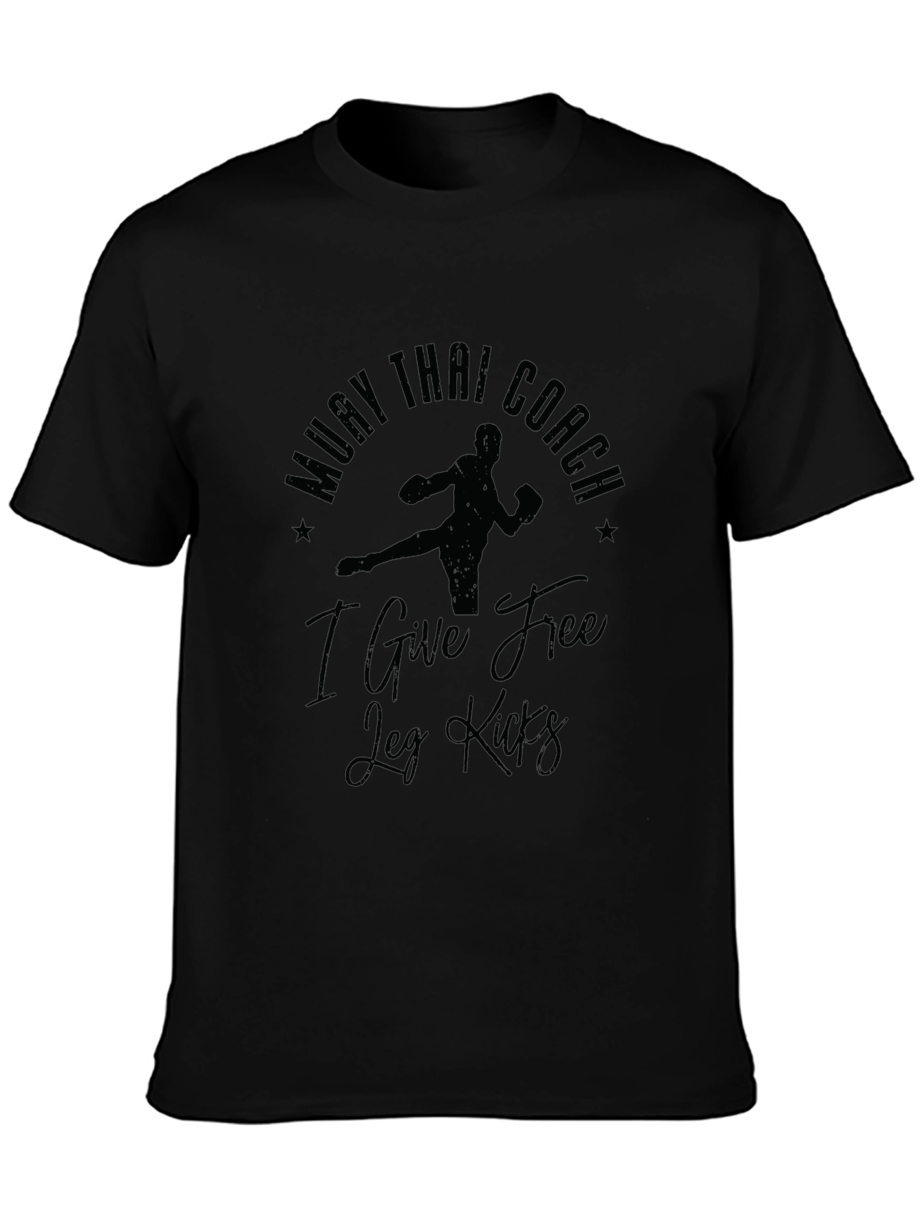 Muay Thai Coach Free Leg Kicks Graphic T-Shirt