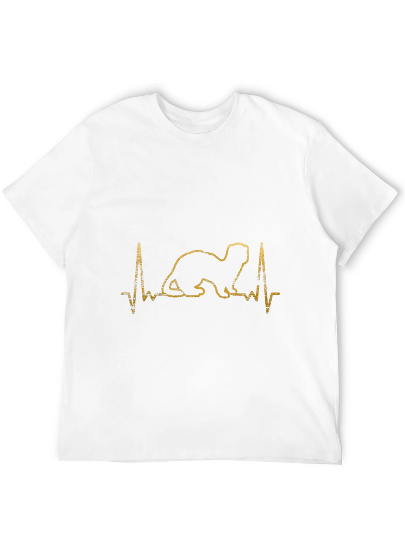 Ferret Heartbeat T-Shirt - Pet Lover Tee