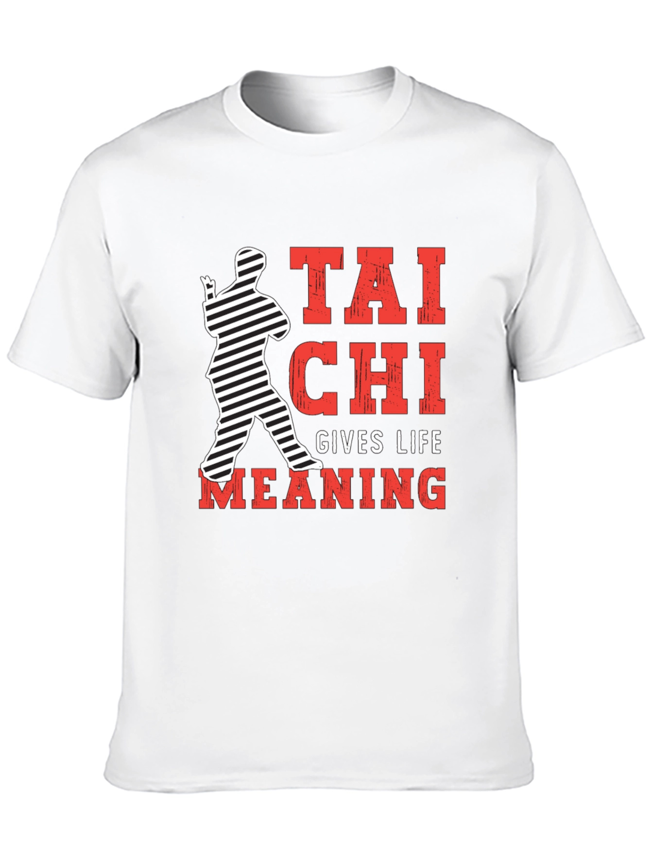 Tai Chi Gives Life Meaning Black T-Shirt