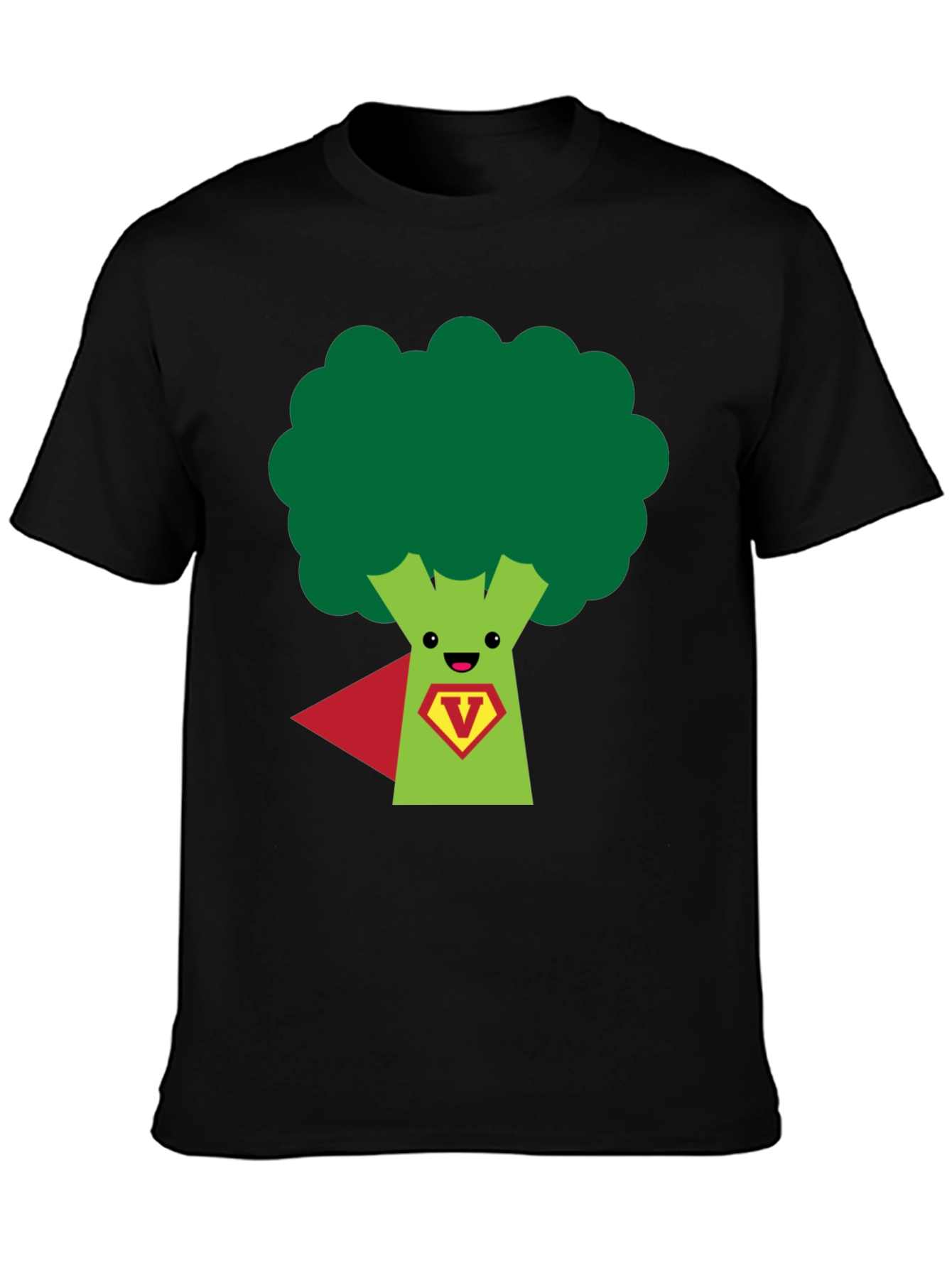 Super Broccoli Hero T-Shirt - Funny Vegan Power Tee
