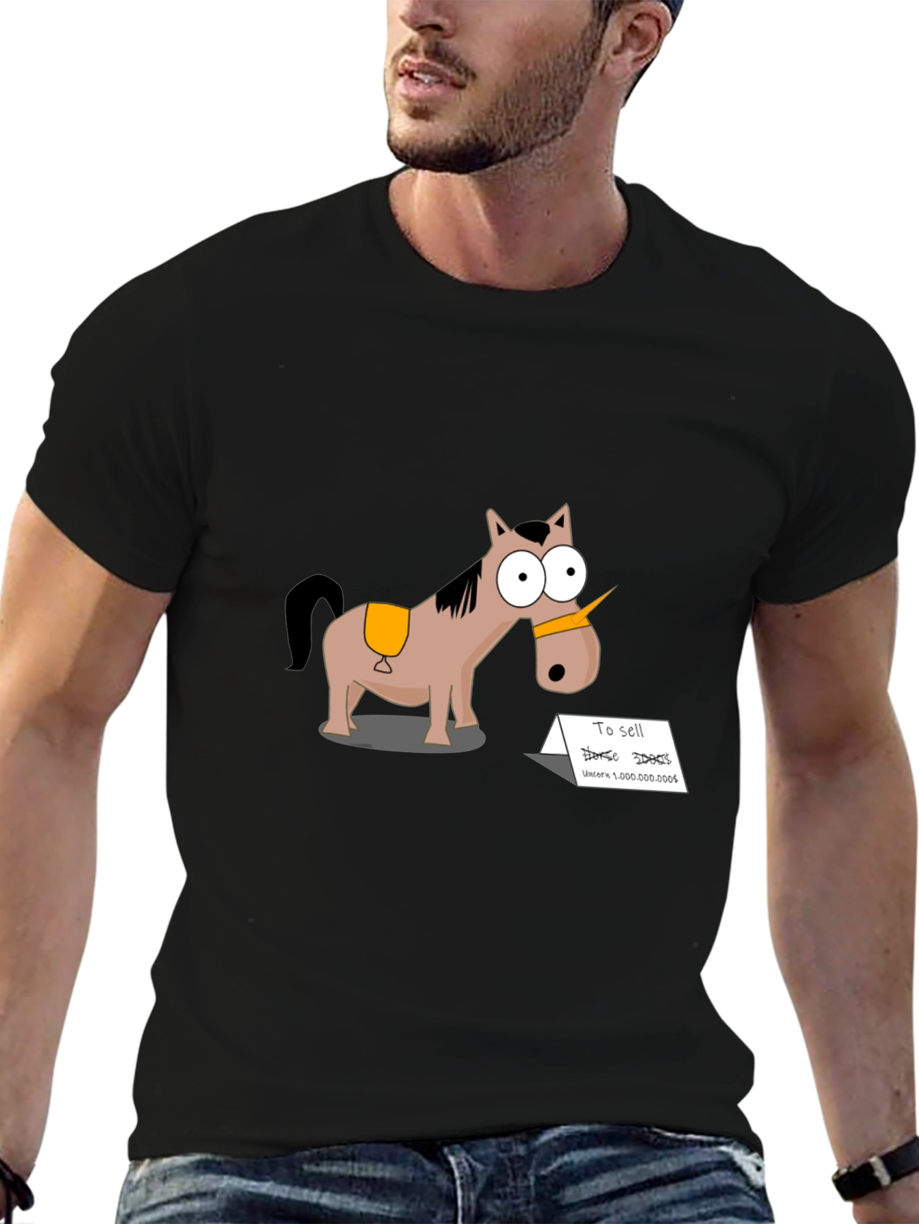 Funny Unicorn Horse Cartoon T-Shirt