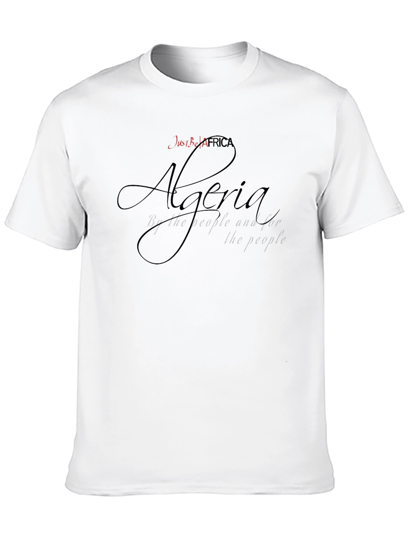 Just Be Africa Algeria Graphic Black T-Shirt