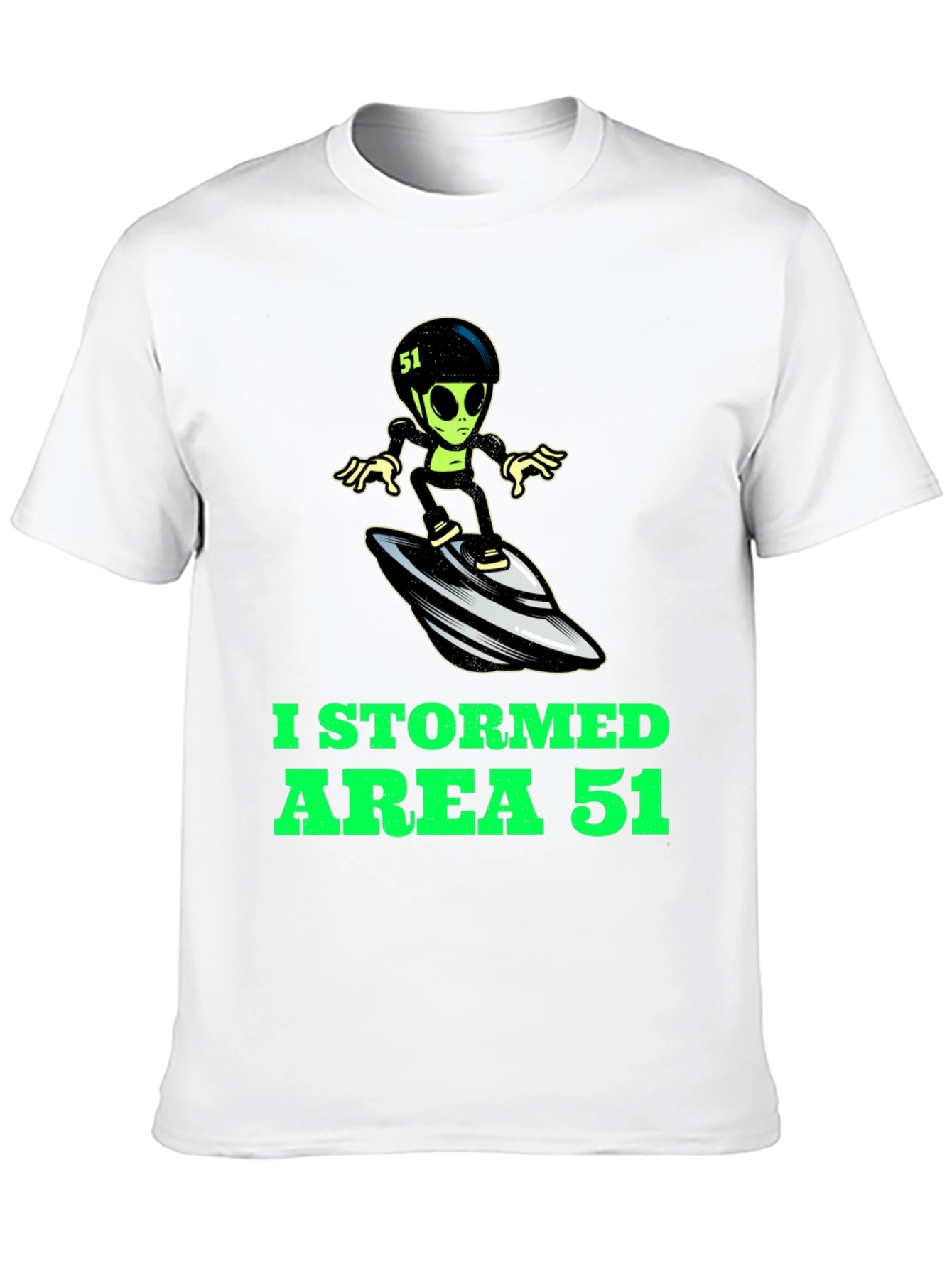 Area 51 Stormed Alien Surfing UFO T-Shirt