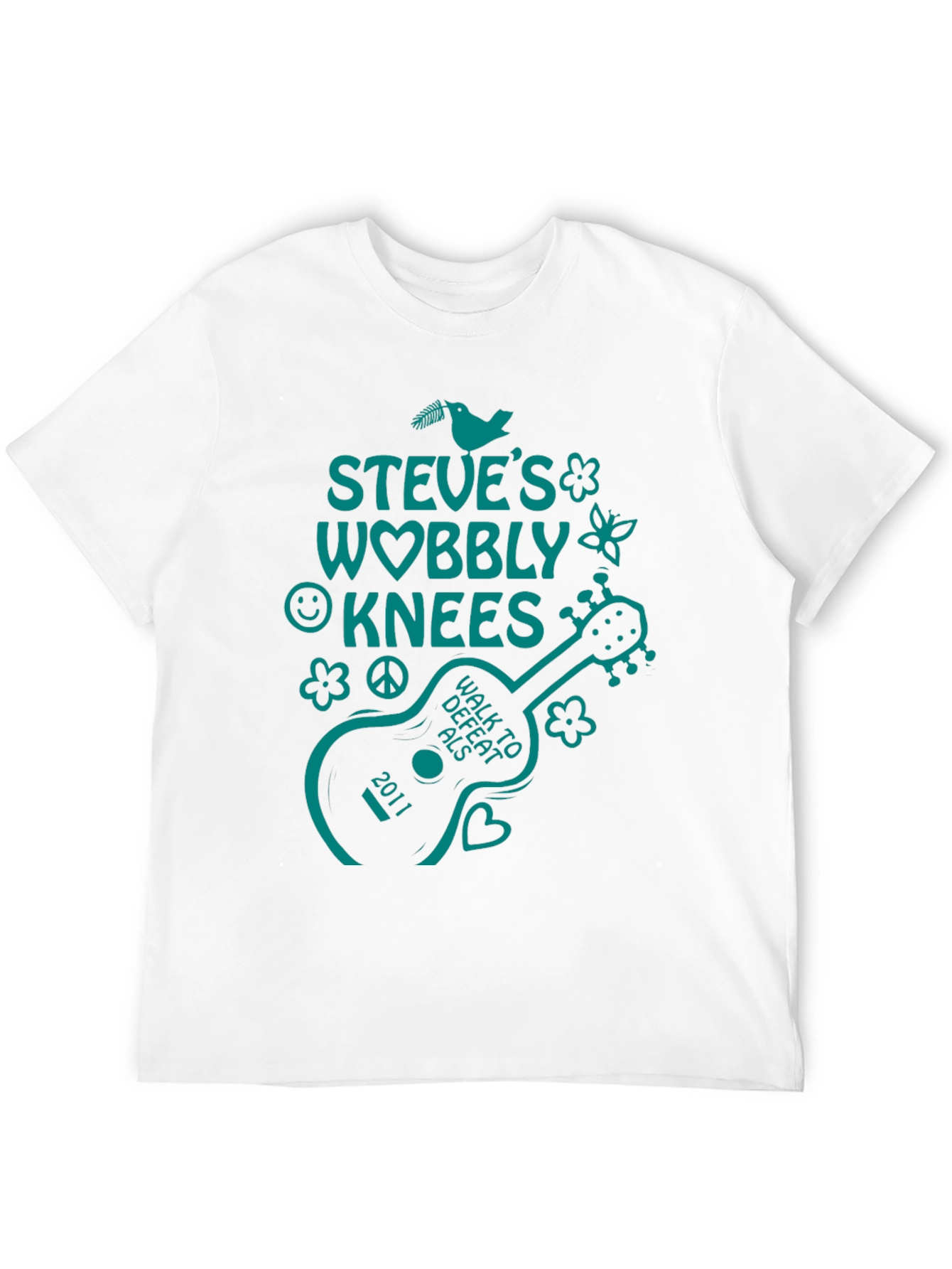 Steves Wobbly Knees Walk to Defeat ALS T-Shirt