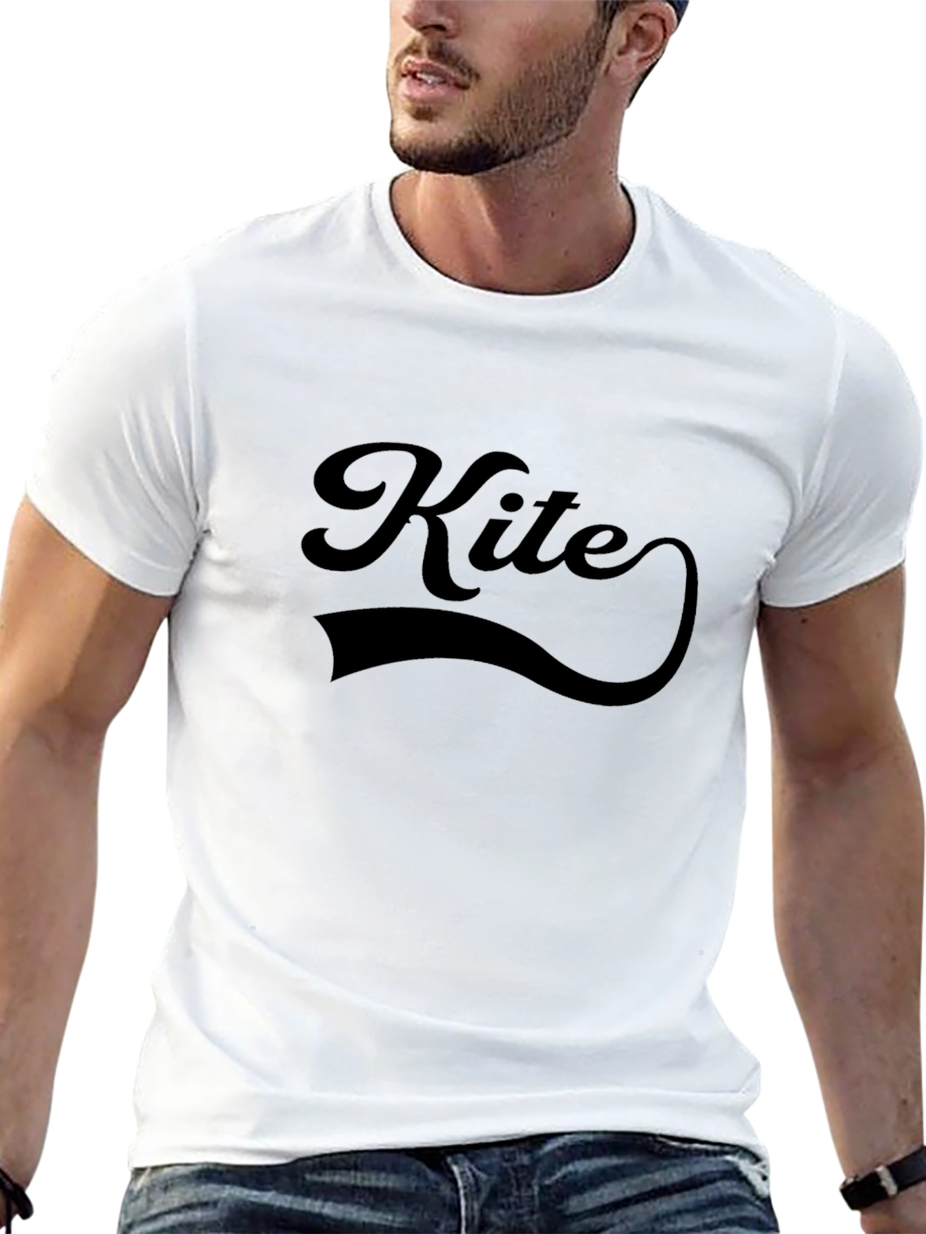Kite Graphic Tee - Classic Style Black T-Shirt
