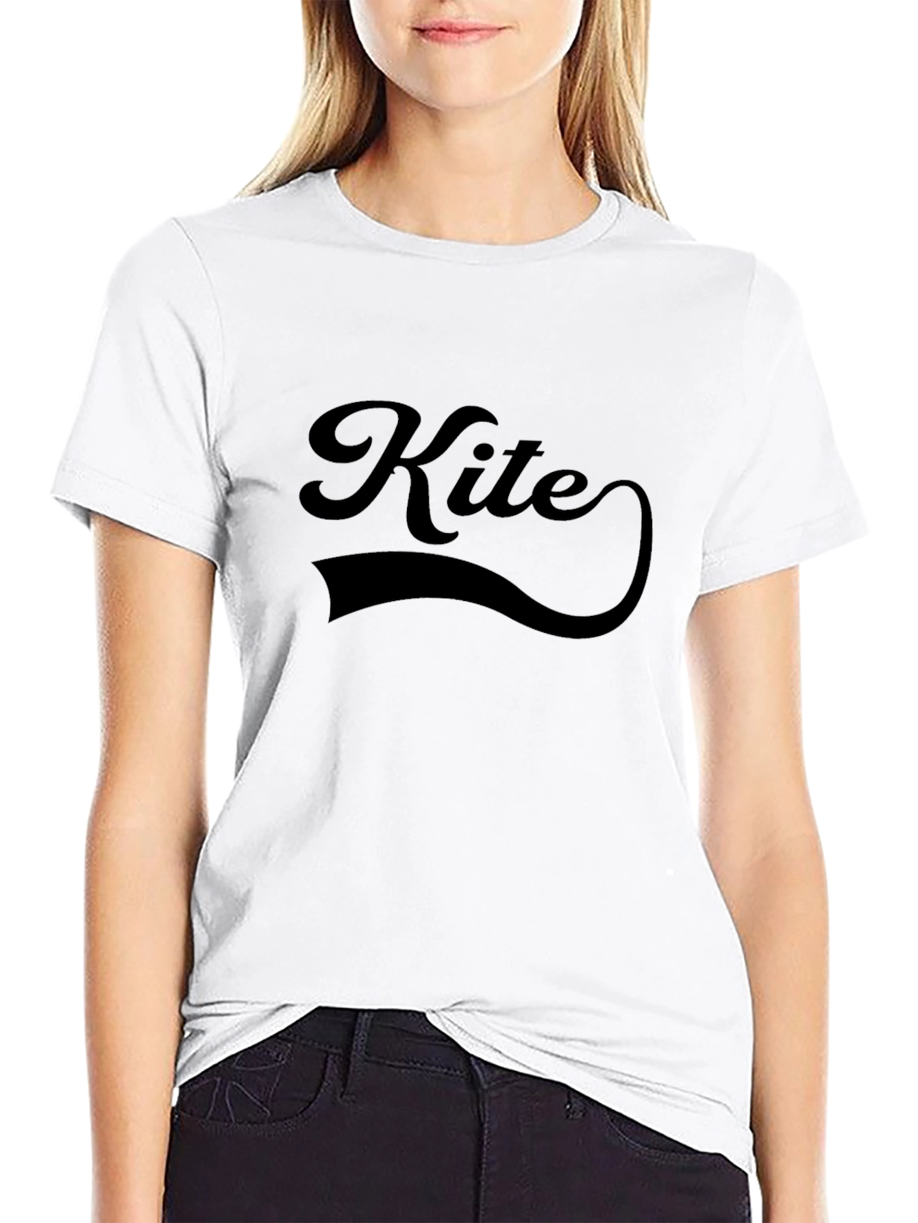 Kite Graphic Tee - Classic Style Black T-Shirt