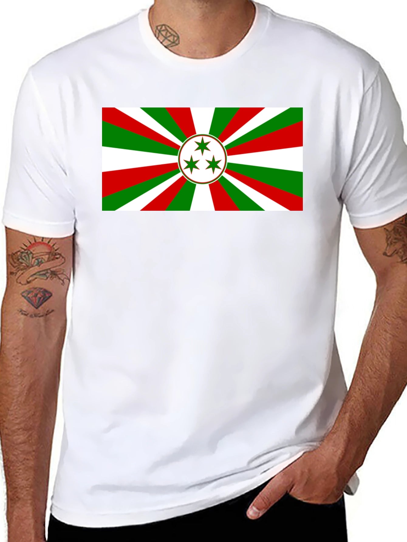 Flag T-Shirt - Novelty Graphic Tee