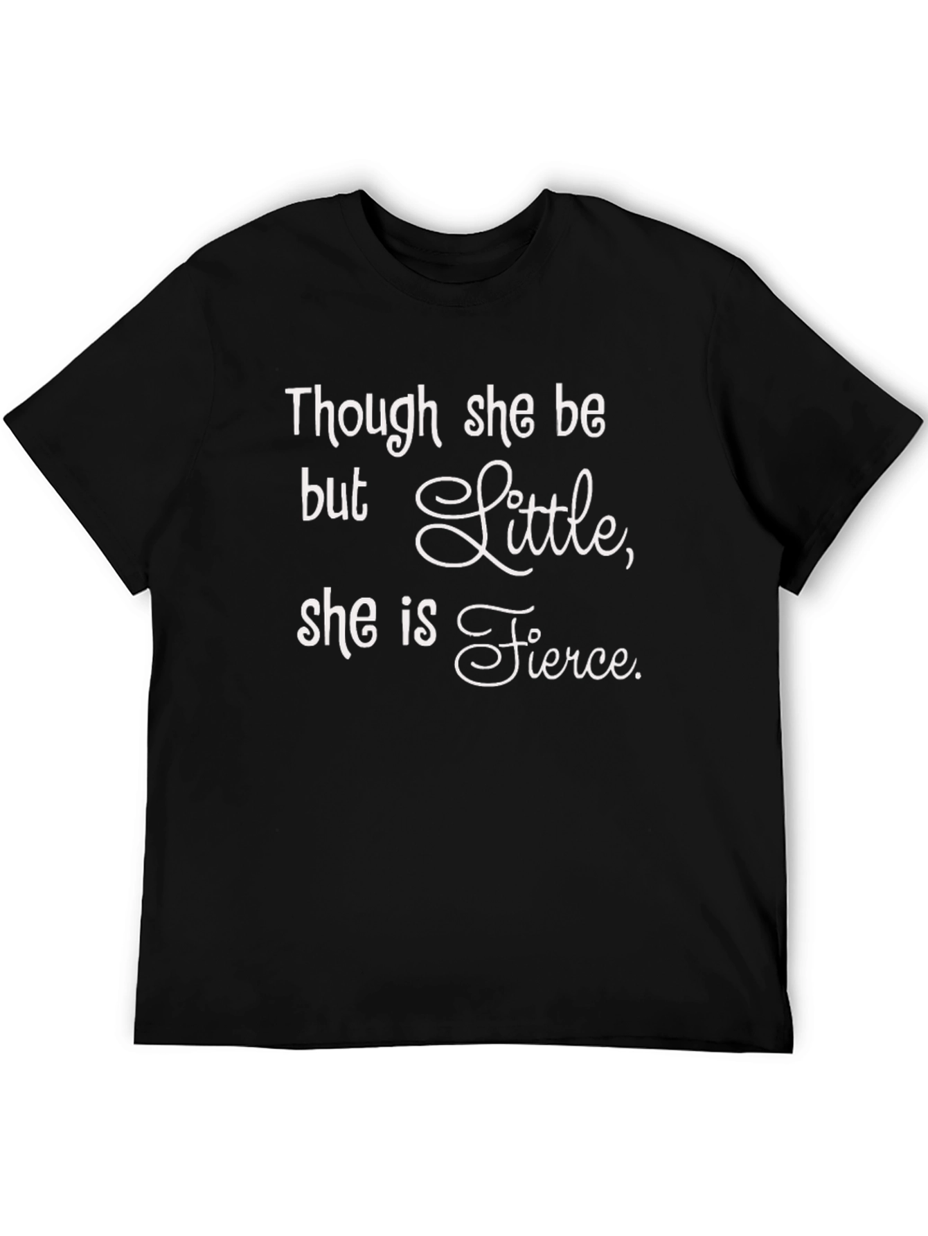 Fierce Little Black T-Shirt: Empowering Womens Tee